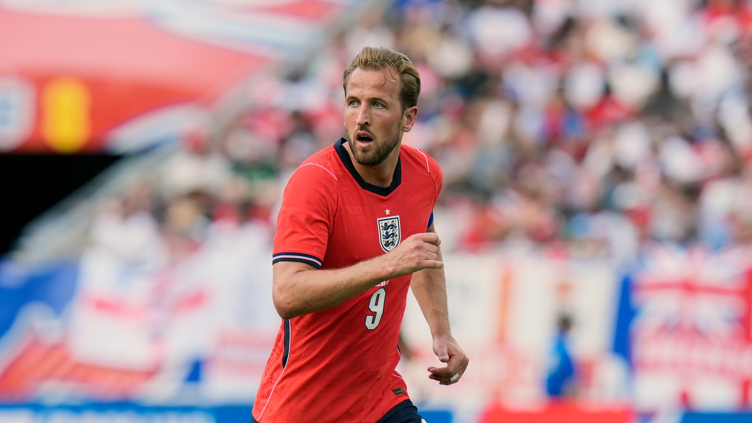 El delantero Harry Kane durante un amistoso entre Inglaterra y Nueva Zelanda.