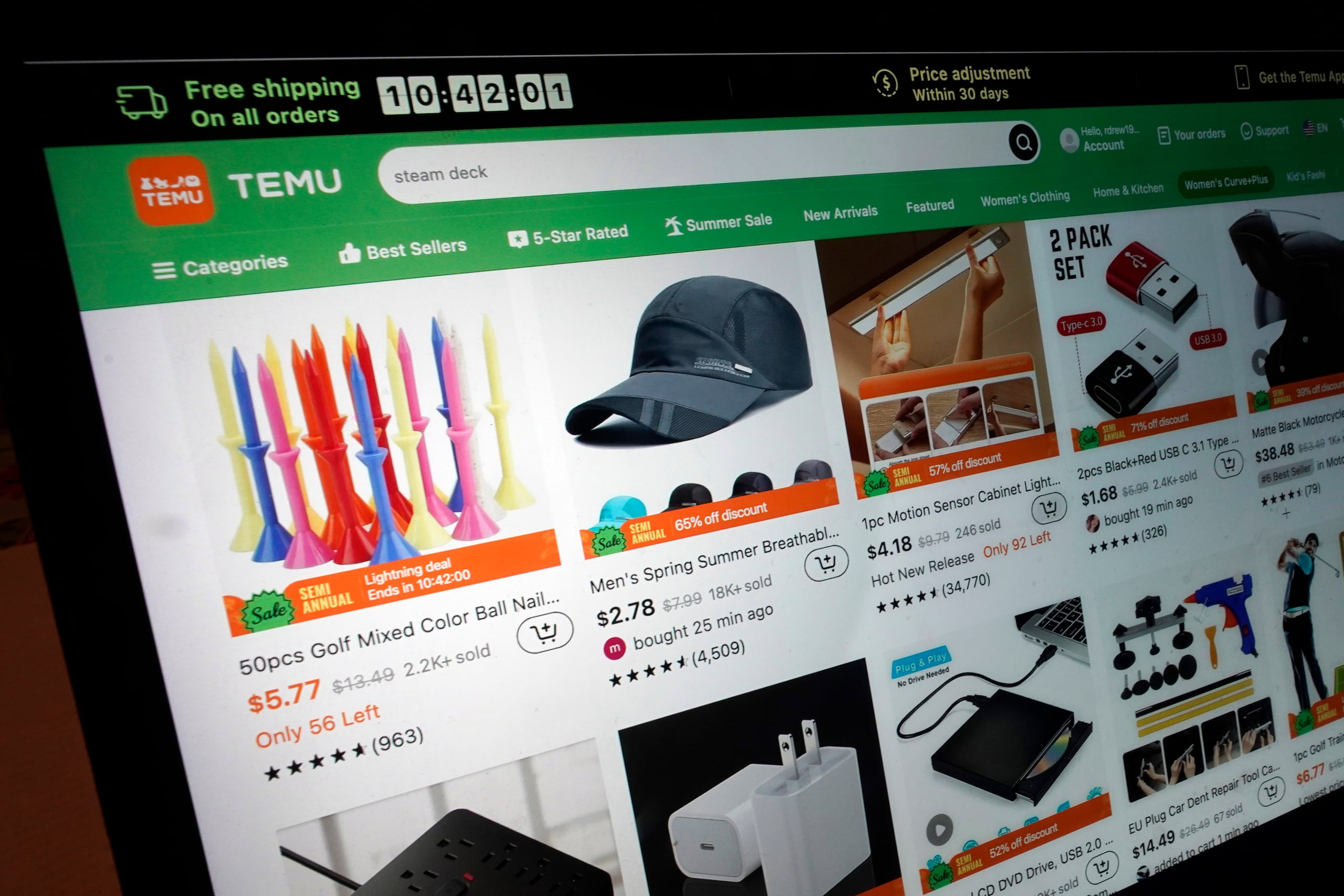 La plataforma online de Temu permite la compra de distintos productos, que ahora costarán más.