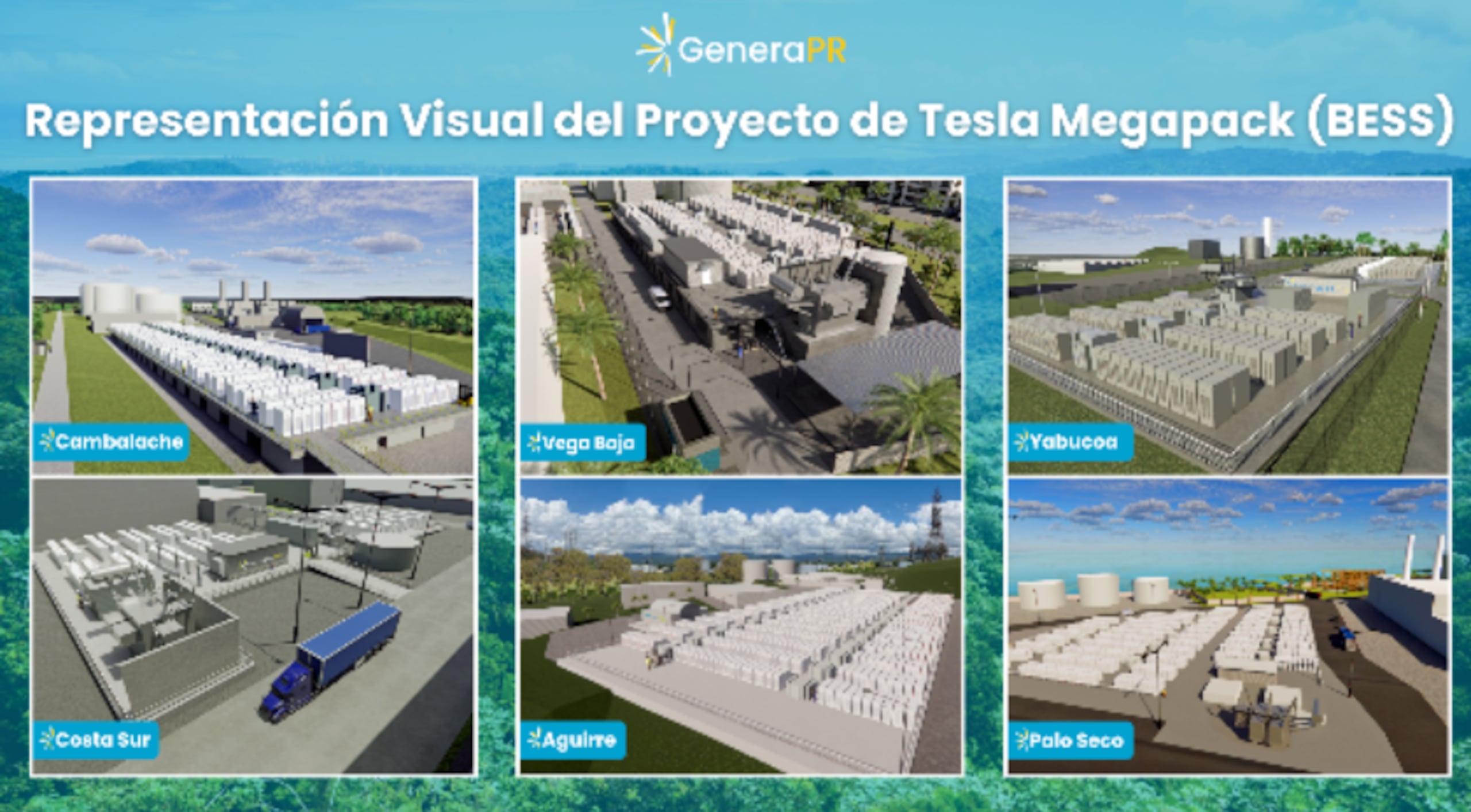 Tesla Megapack se instalarán en varias generatrices
