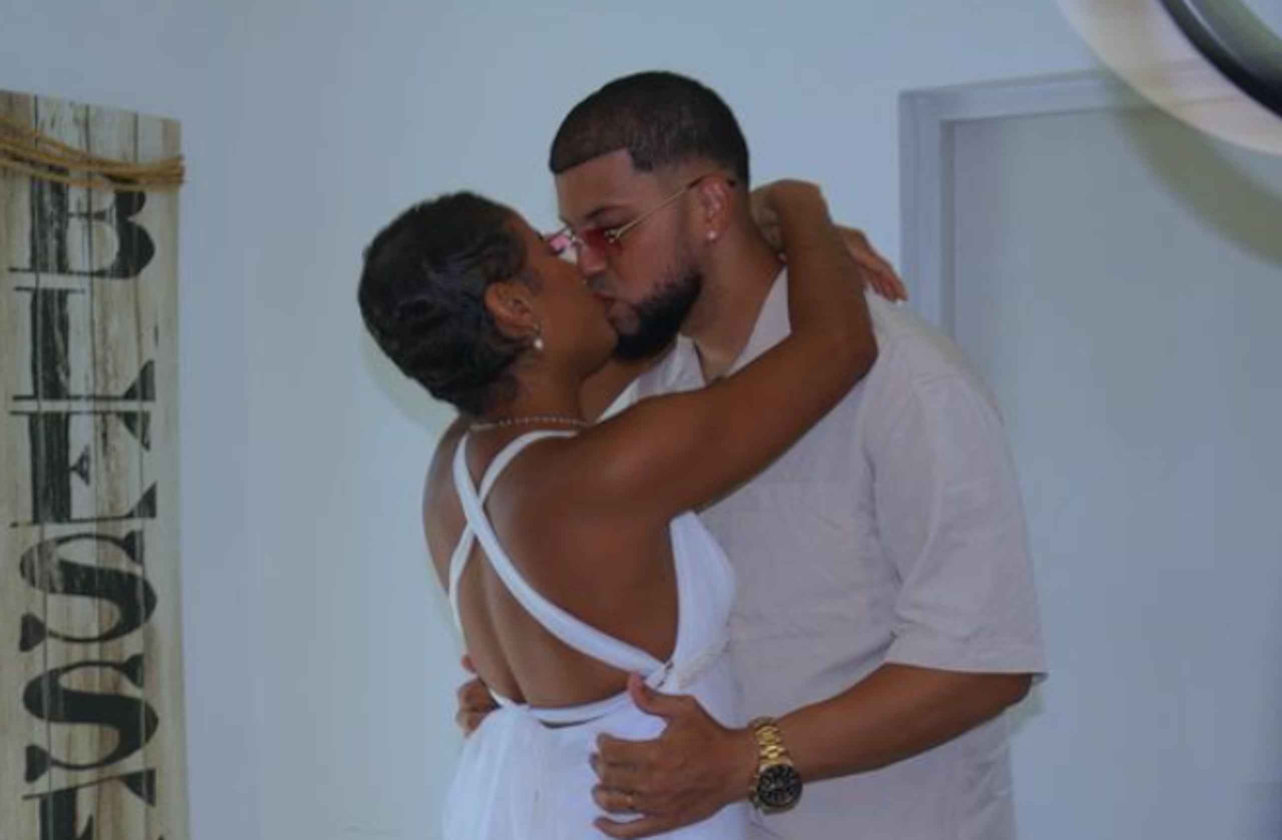 Lisha Ramón y su ahora esposo, Joseph Fernández