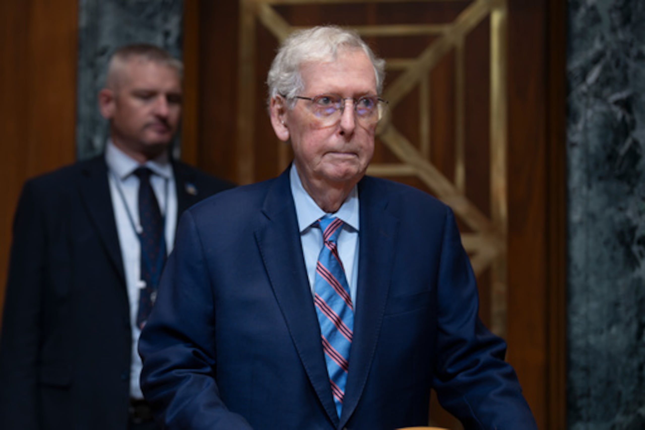 El senador Mitch McConnell.