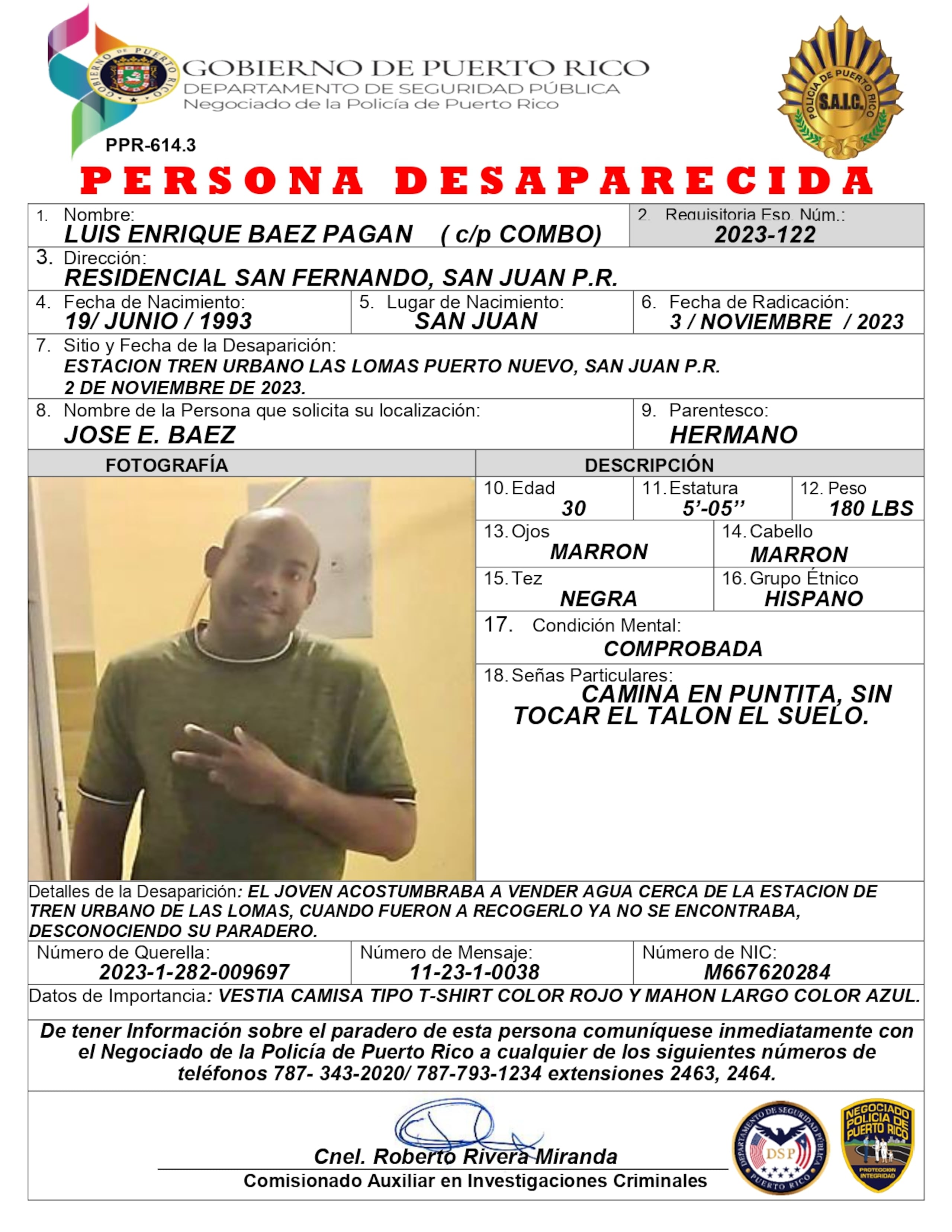 Luis Enrique Báez Pagán