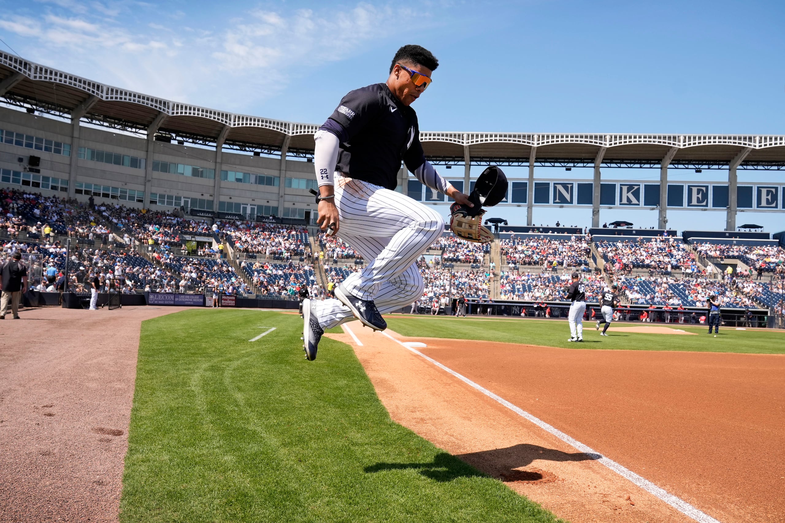 Juan Soto, en la foto, fue junto a Shohei Ohtani, uno de los jugadores que se mudó de equipo en la temporada muerta.