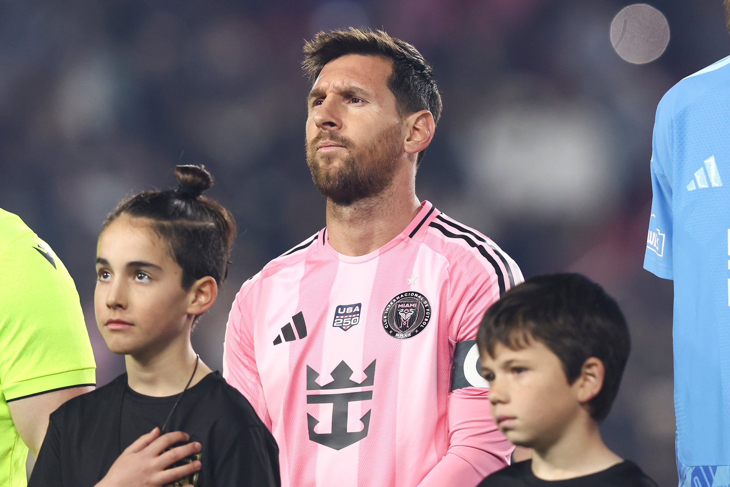 Lionel Messi durante el juego inaugural de la temporada 2026 de la MLS del Inter Miami contra el LAFC.