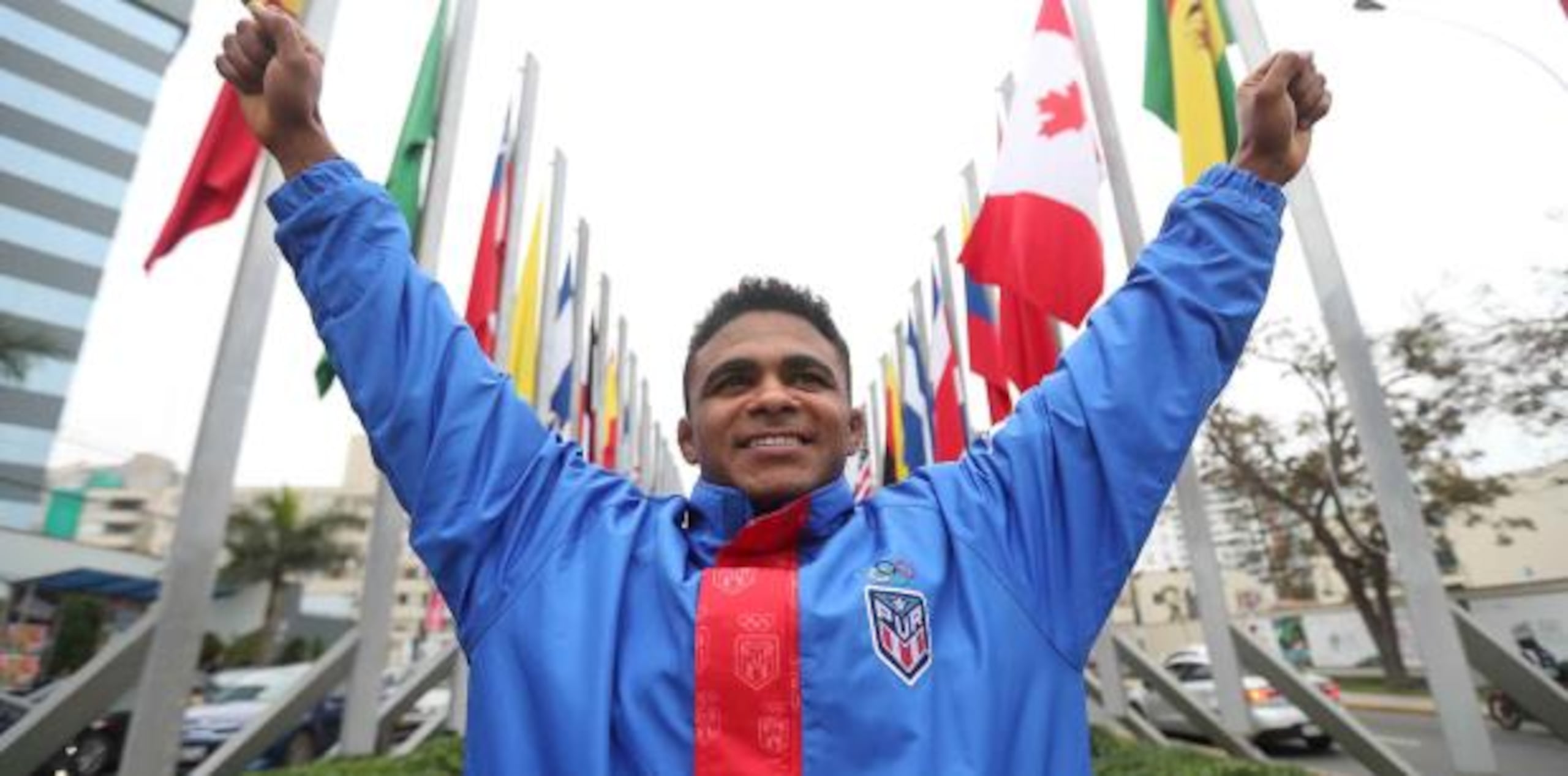El veterano luchador Franklin Gómez está muy honrado con la designación de abanderado. Gómez también es candidato a una medalla en Lima. (juan.martinez@gfrmedia.com)