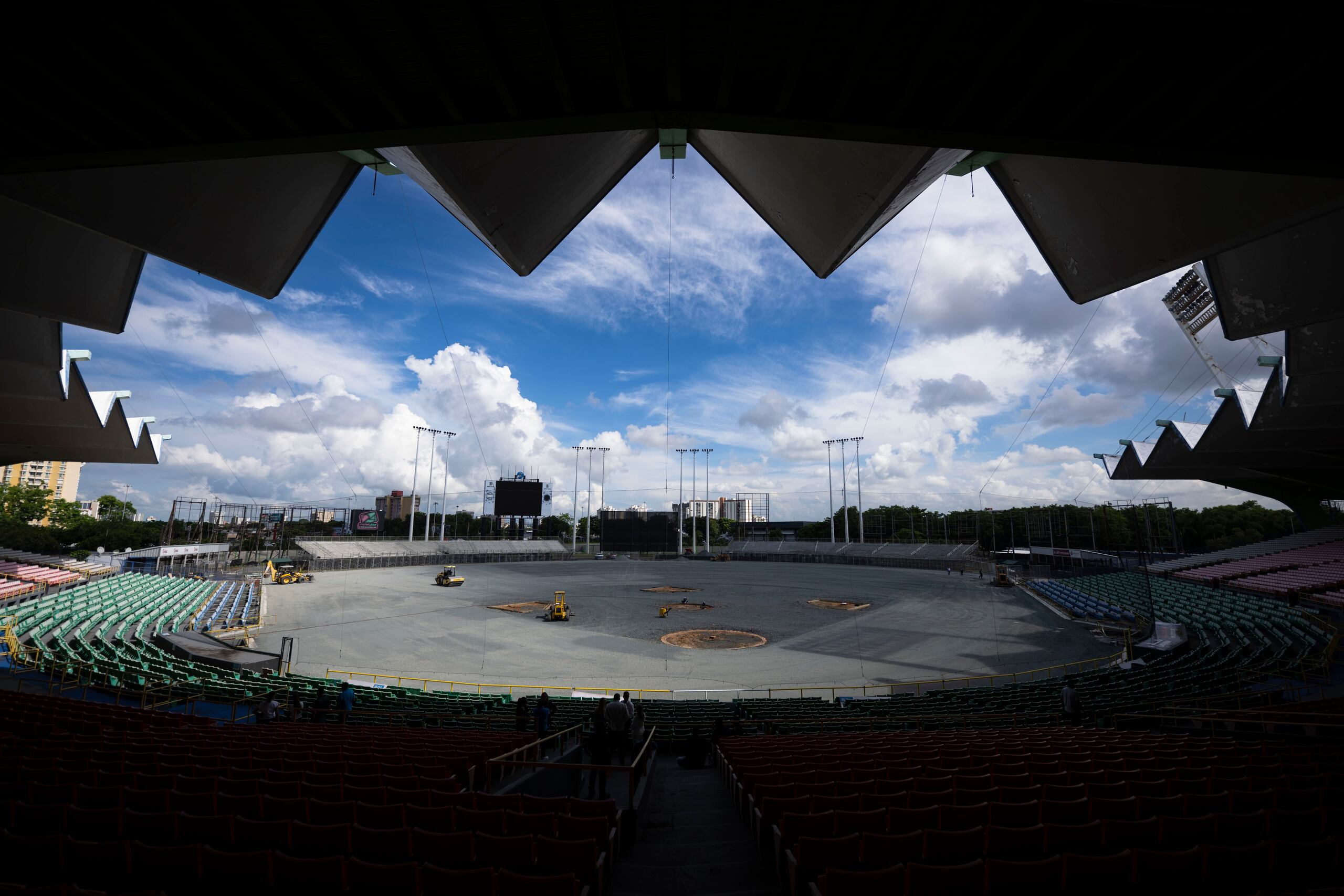 El Estadio Hiram Bithorn está en proceso de remodelación como preparación para el Clásico Mundial de Béisbol del 2026.