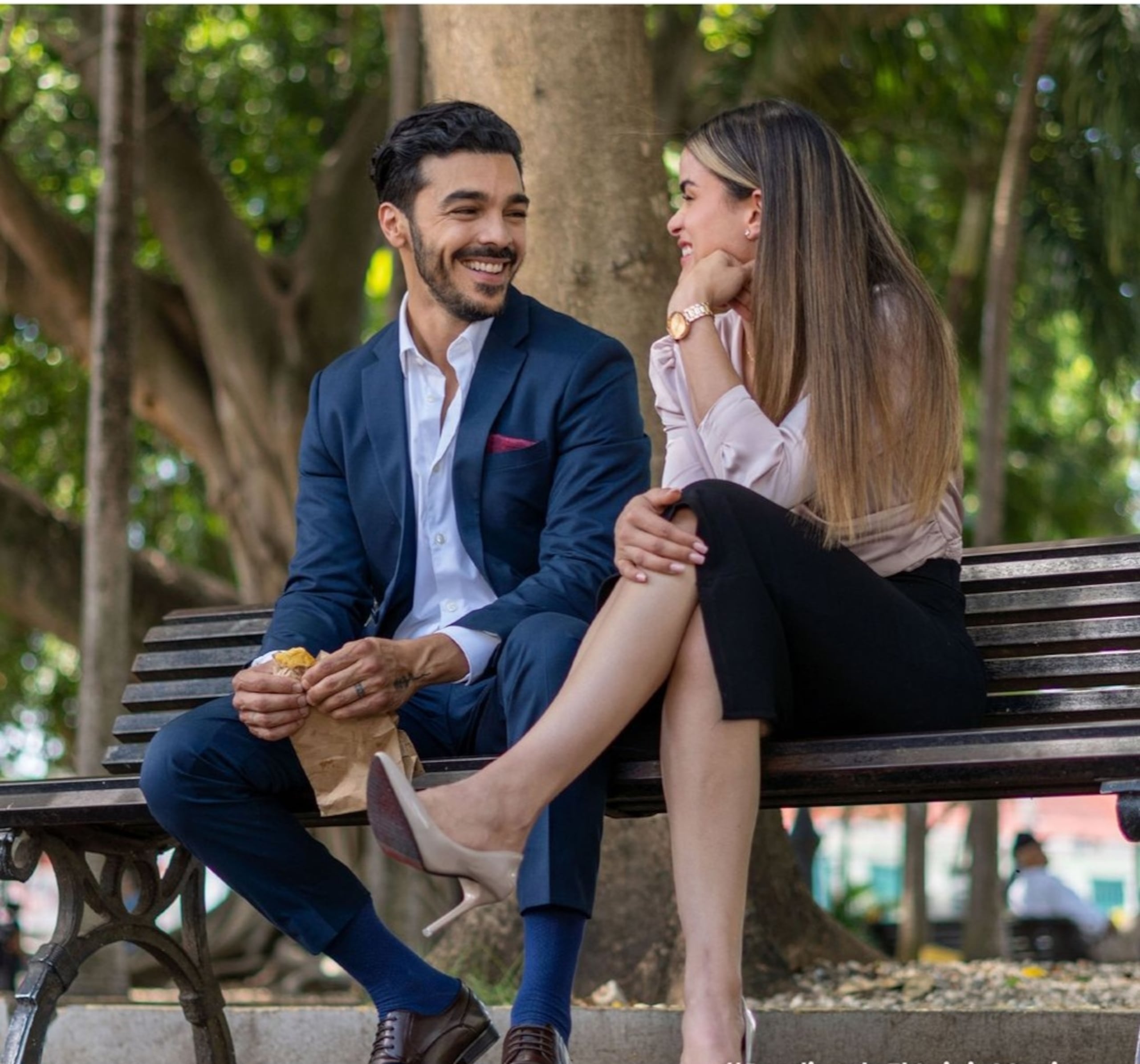 Shalim Ortiz y Clarissa Molina personifican a dos abogados exitosos en la película dominicana.