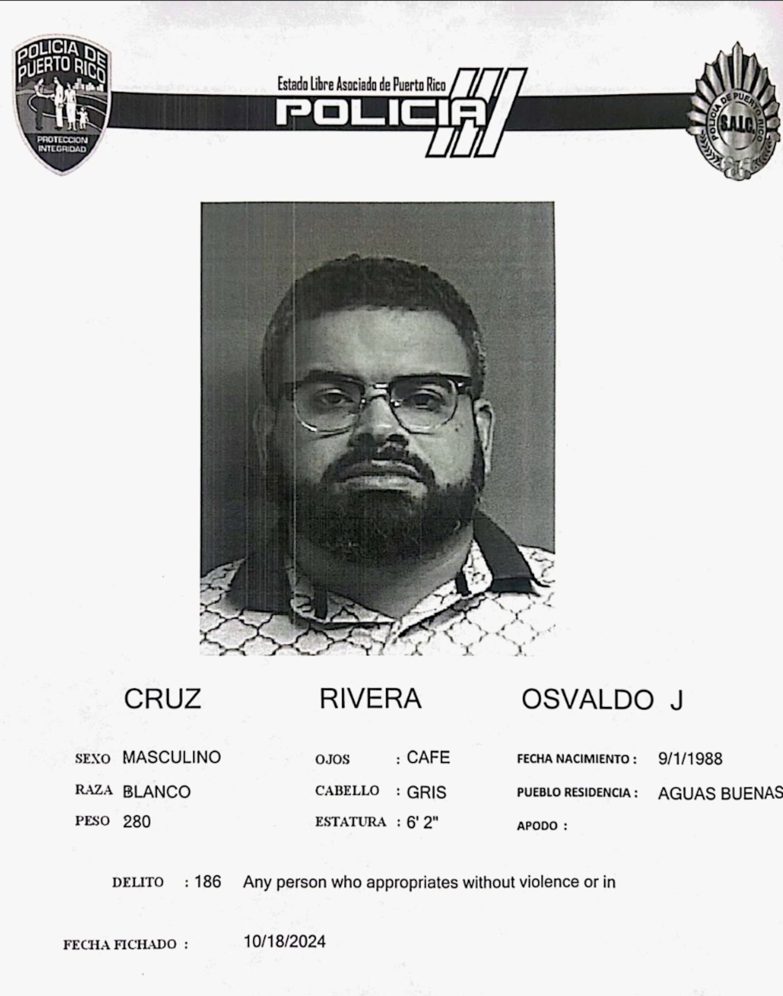 Osvaldo Cruz Rivera.
