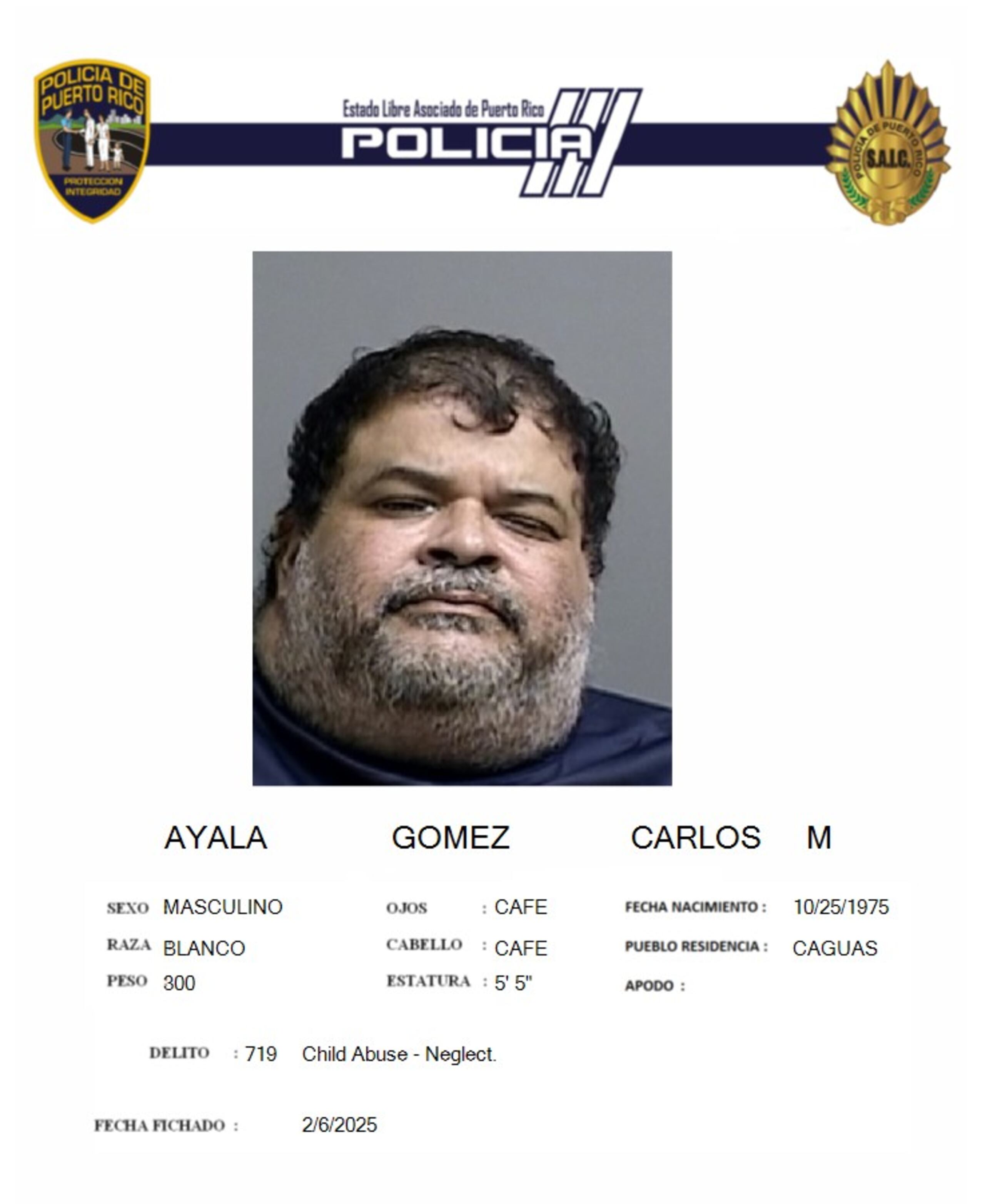 Carlos M. Ayala Gómez, fue acusado por actos lascivos y maltrato de menores.