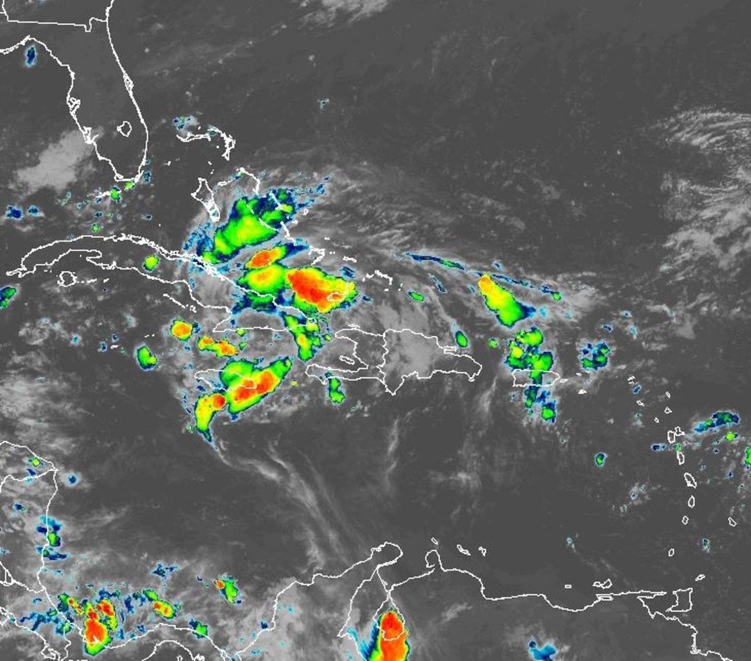 Onda tropical en la mañana del 2 de agosto de 2024.