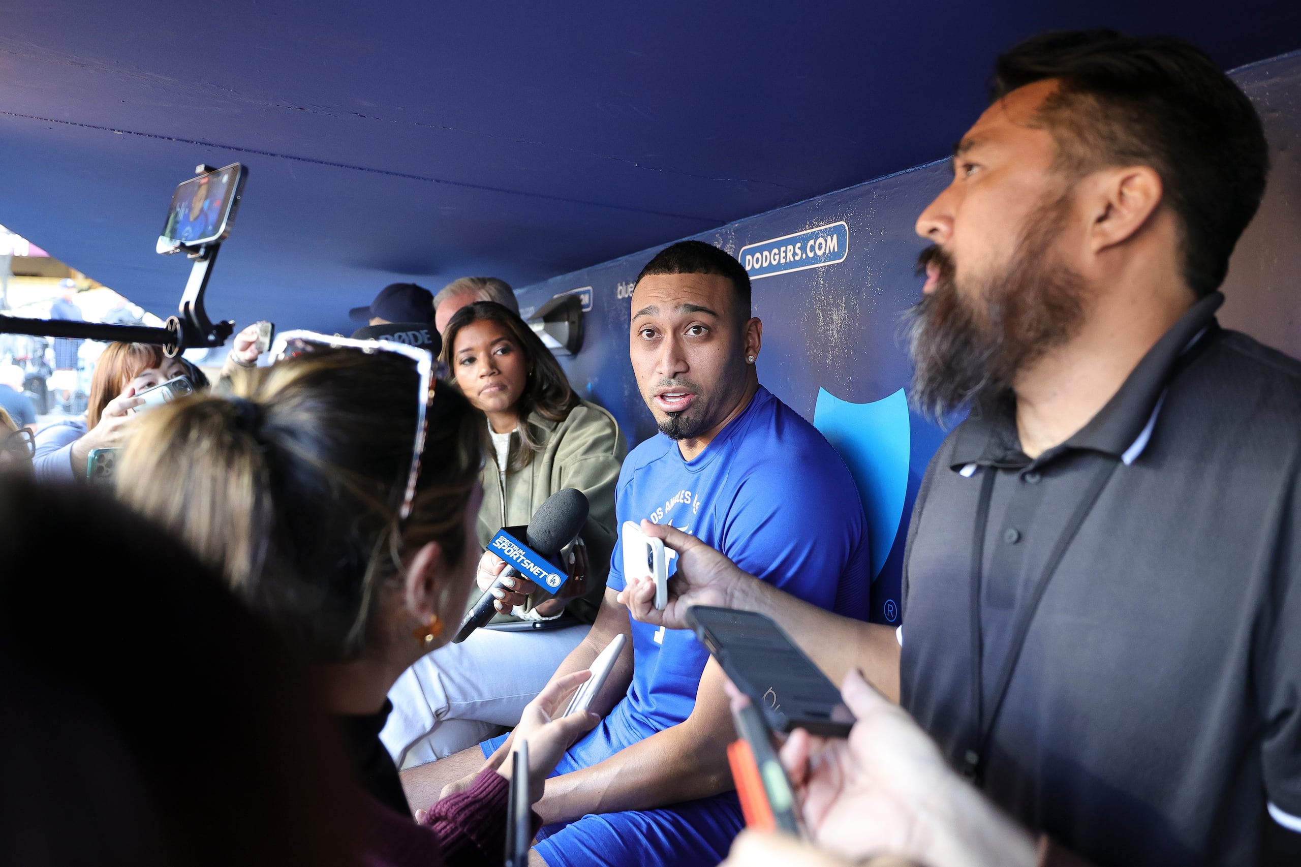 Díaz aseguró que ya tiene movilidad en el brazo, a pesar de que la operación fue el pasado miércoles.