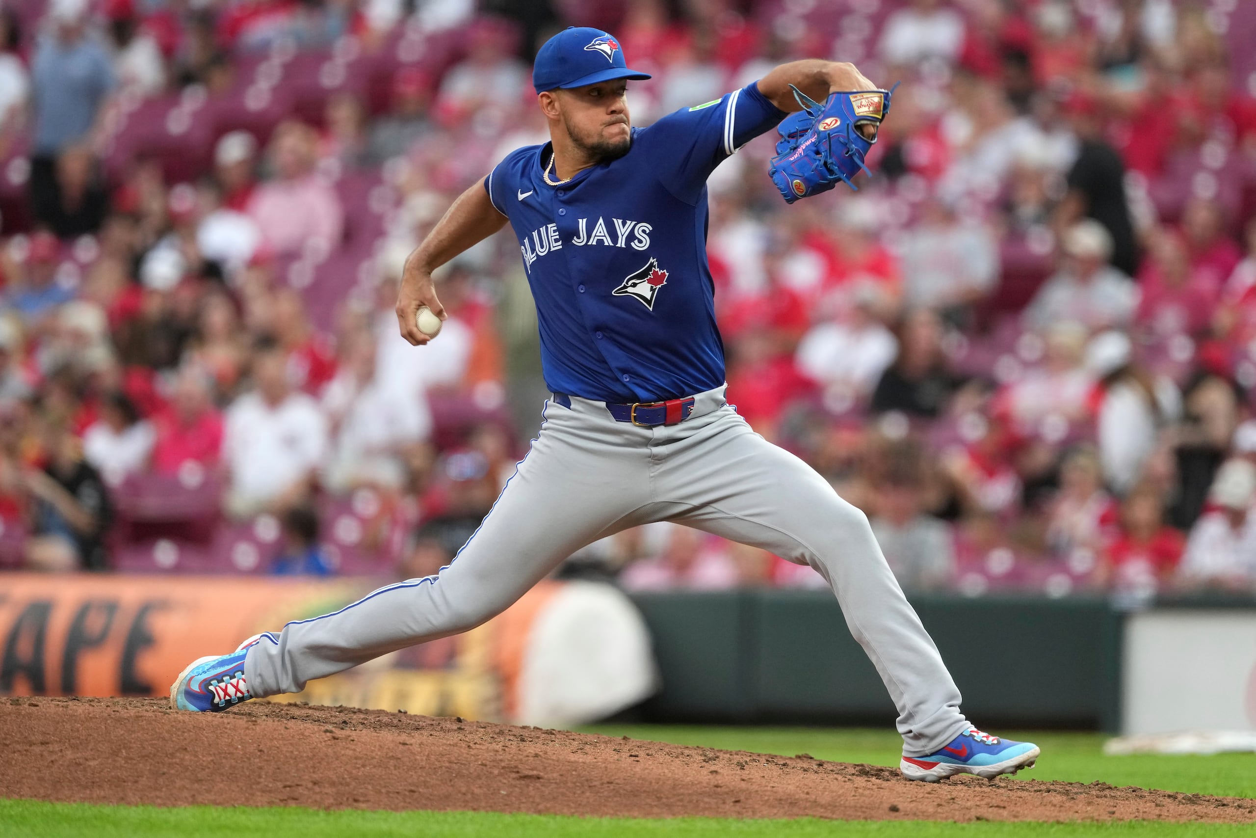 José Berríos en uniforme de los Blue Jays de Toronto en la temporada 2025 de MLB.