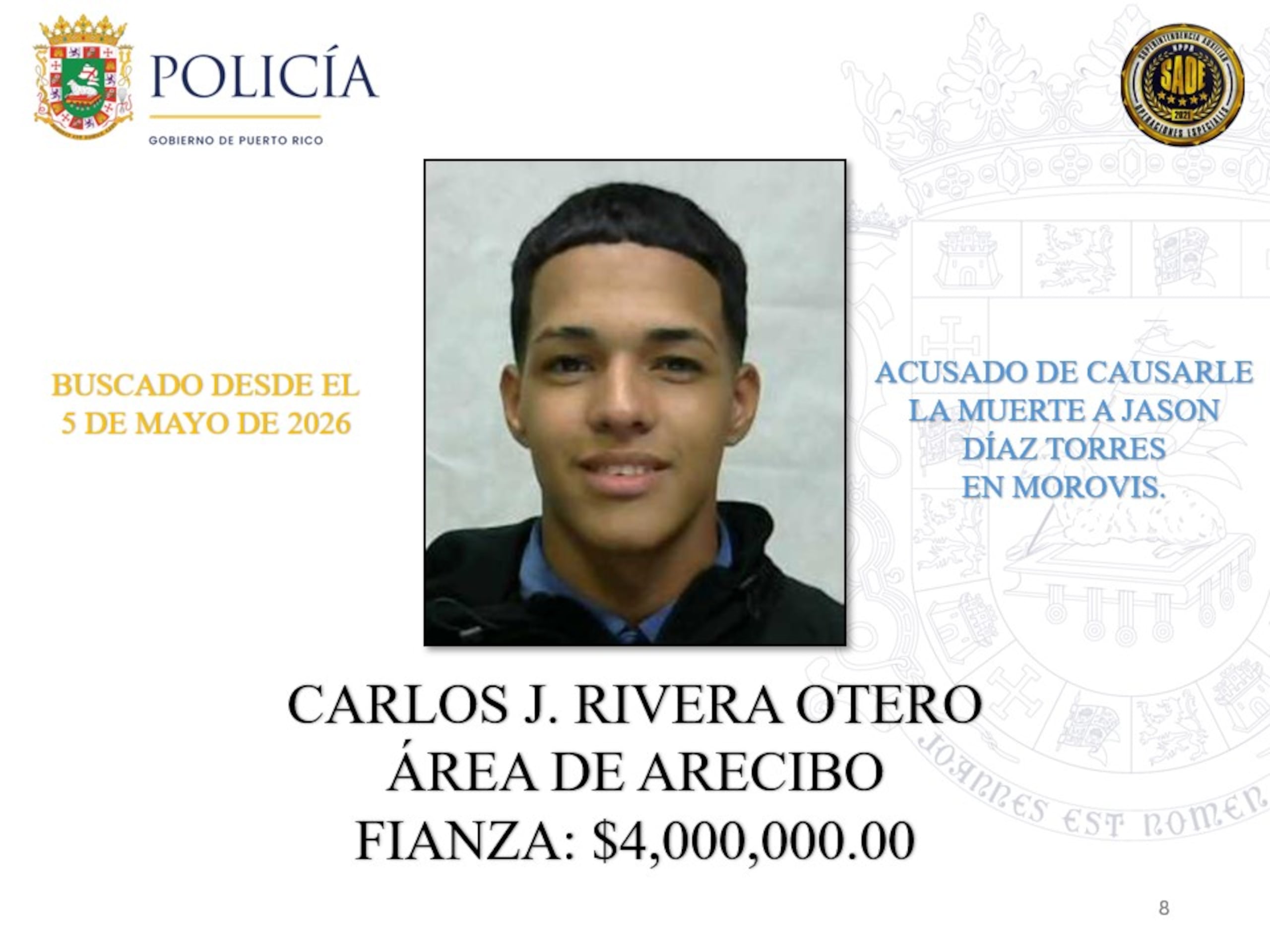Carlos J. Rivera Otero | La Policía de Puerto Rico exhorta a la ciudadanía a colaborar con las autoridades para lograr la captura de 25 individuos que permanecen prófugos de la justicia y contra quienes pesan órdenes de arresto por delitos de asesinato ocurridos en distintos municipios de la Isla.
Estos individuos son considerados de alta peligrosidad y son buscados por hechos que han cobrado la vida de múltiples víctimas. Algunos de ellos han evadido la justicia durante años, mientras que otros enfrentan acusaciones recientes por asesinatos cometidos durante el presente año.