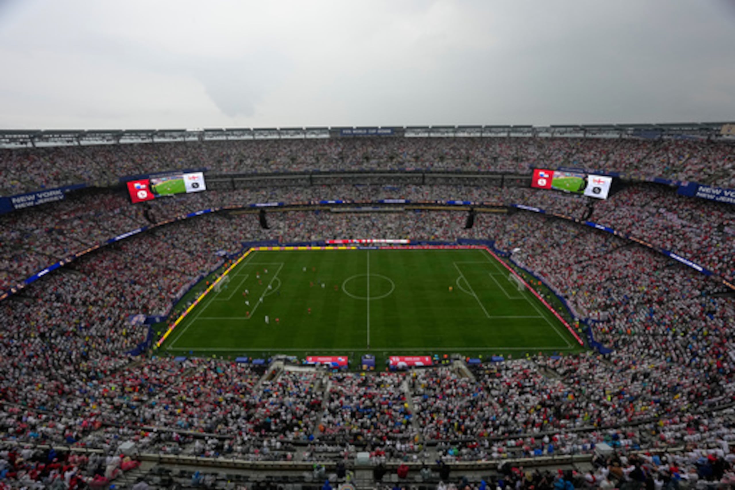 Vista general del estadio durante el partido de fútbol de la fase de grupos L del Mundial entre Panamá e Inglaterra, celebrado en East Rutherford (Nueva Jersey), cerca de Nueva York, el sábado 27 de junio de 2026. (Foto AP/Stephen K.H. Moyes)