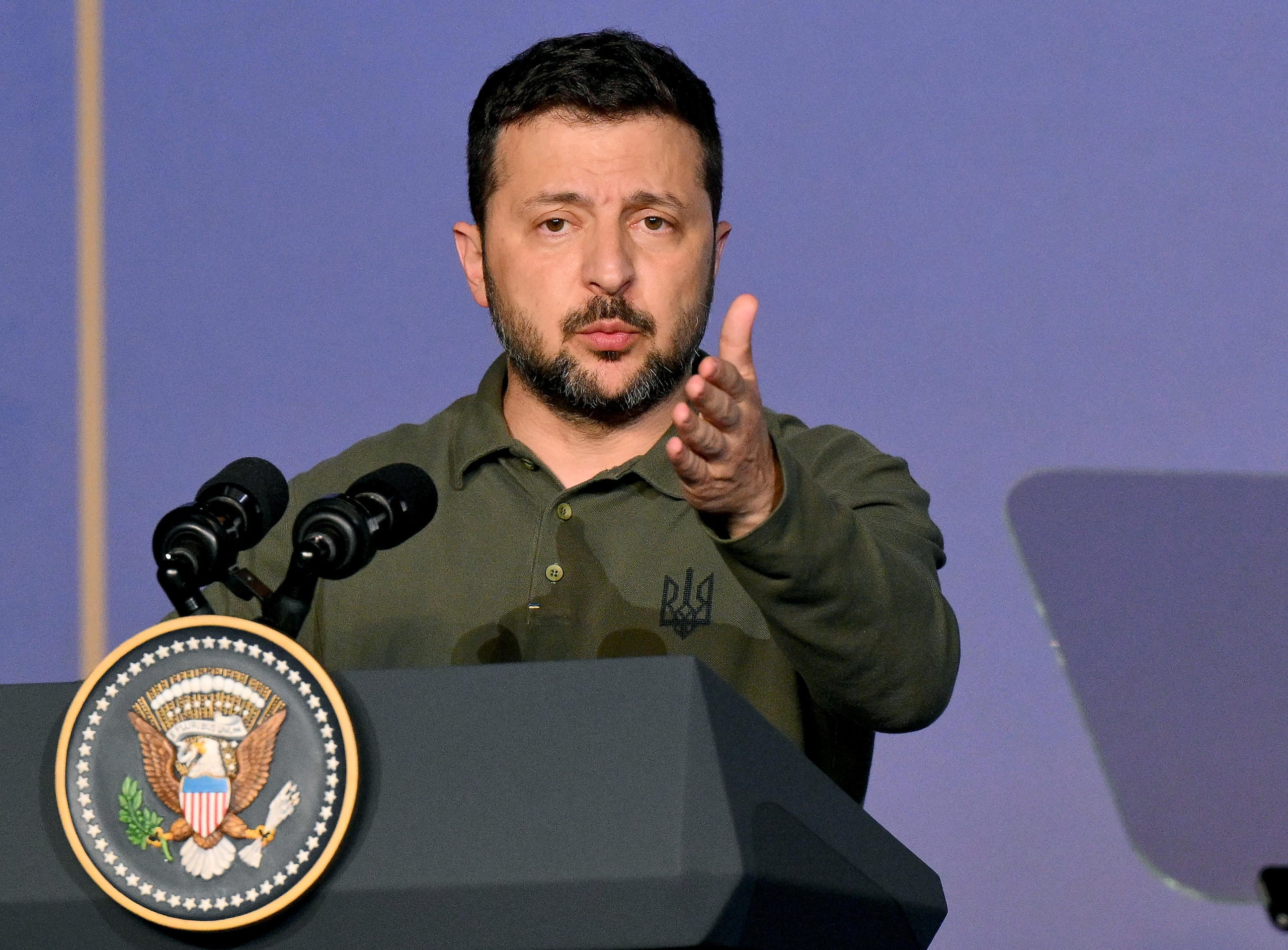 El presidente ucraniano, Volodymyr Zelensky. (EFE/EPA/ETTORE FERRARI)