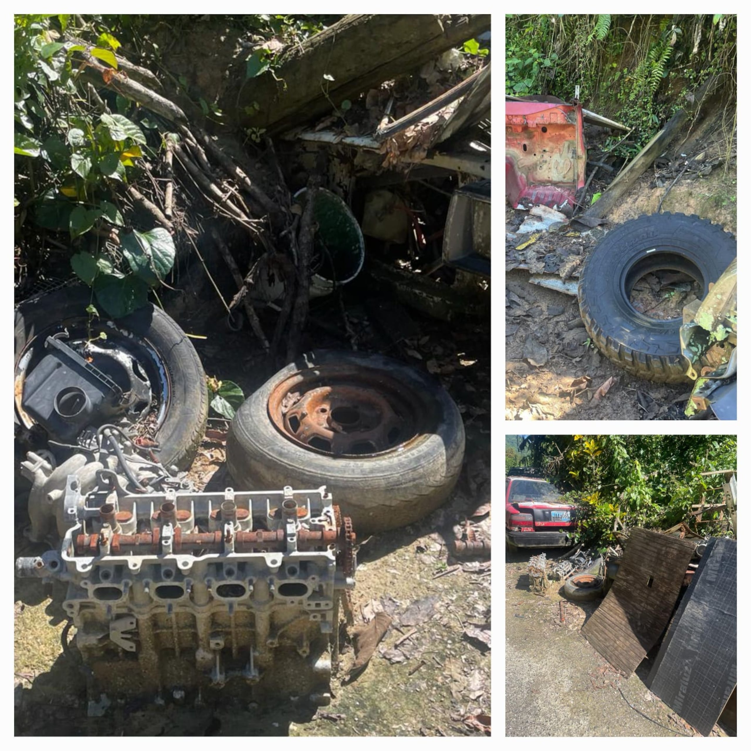 La División de Vehículos Hurtados identificó irregularidades en varios talleres que operaban sin permisos en barrios de Lares y Utuado.