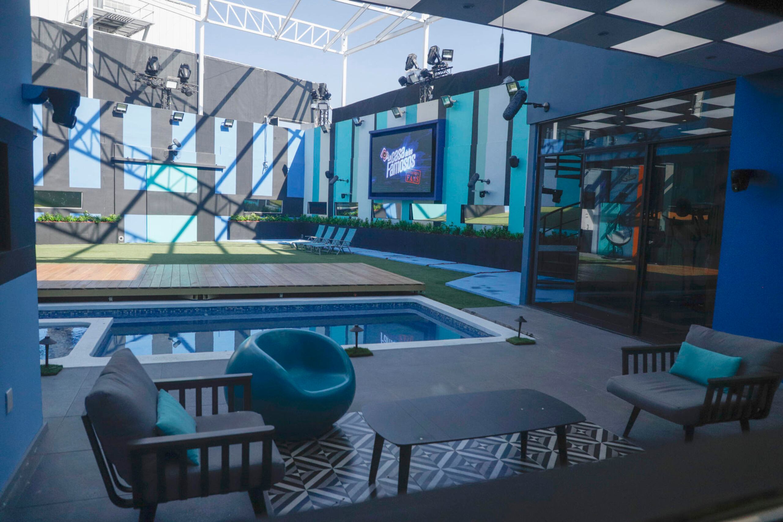 Instalaciones de "La Casa de los Famosos" durante un recorrido realizado el 12 de enero de 2023 en Ciudad de México.