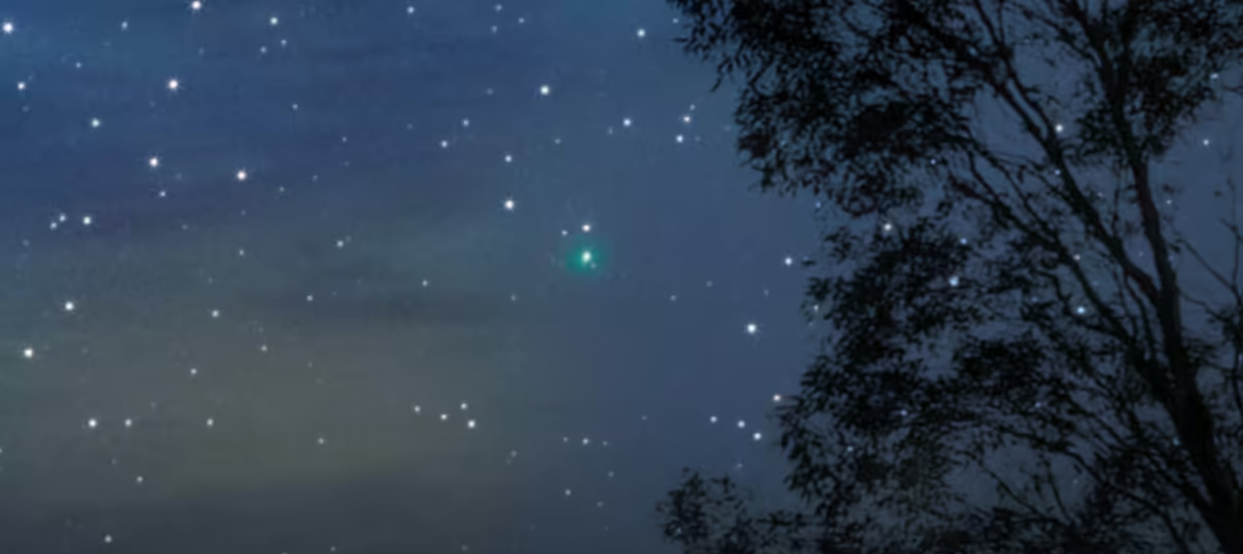 El cometa interestelar 3I/ATLAS sobre el Desierto Negro de Egipto.