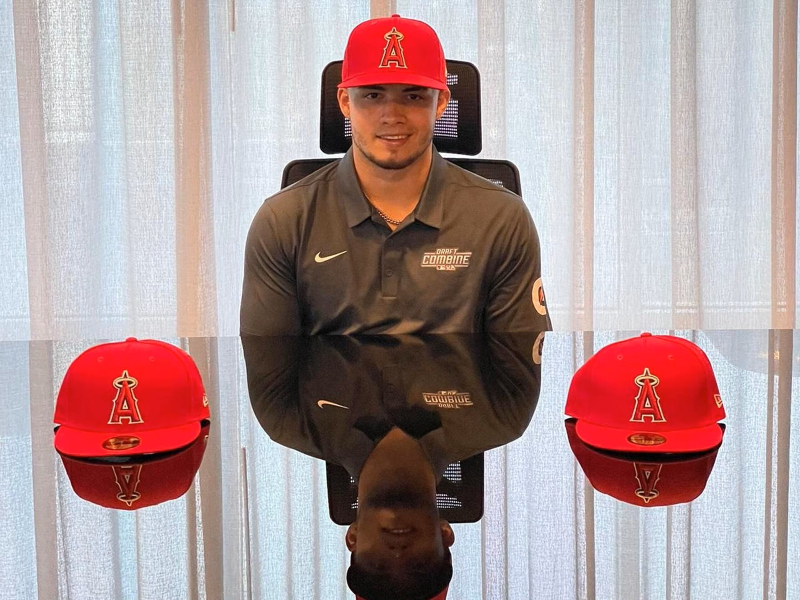 Lucas Torres Vázquez fue firmado en el 2021 por la organización de los Angels de Los Ángeles.