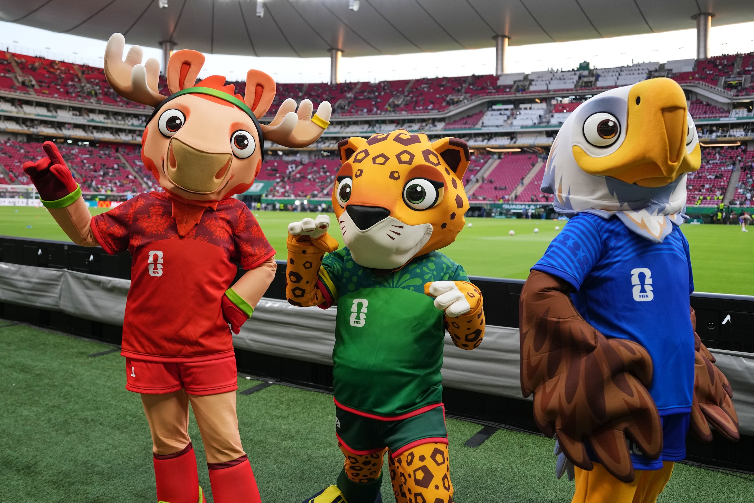 En el Mundial, Clutch es un águila calva que representa a Estados Unidos, mientras que Maple es un alce que representa a Canadá.