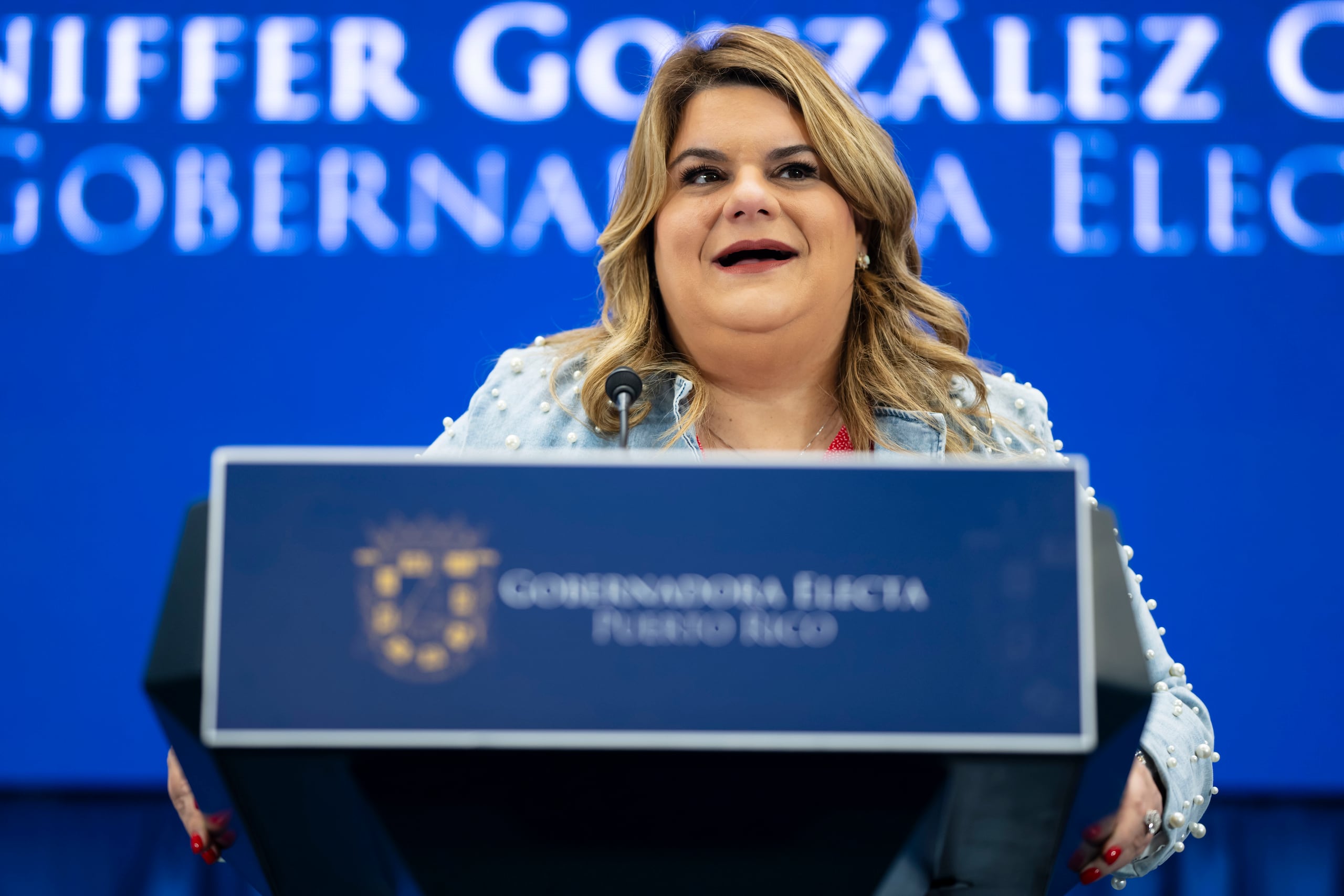 La gobernadora, Jenniffer González Colón.