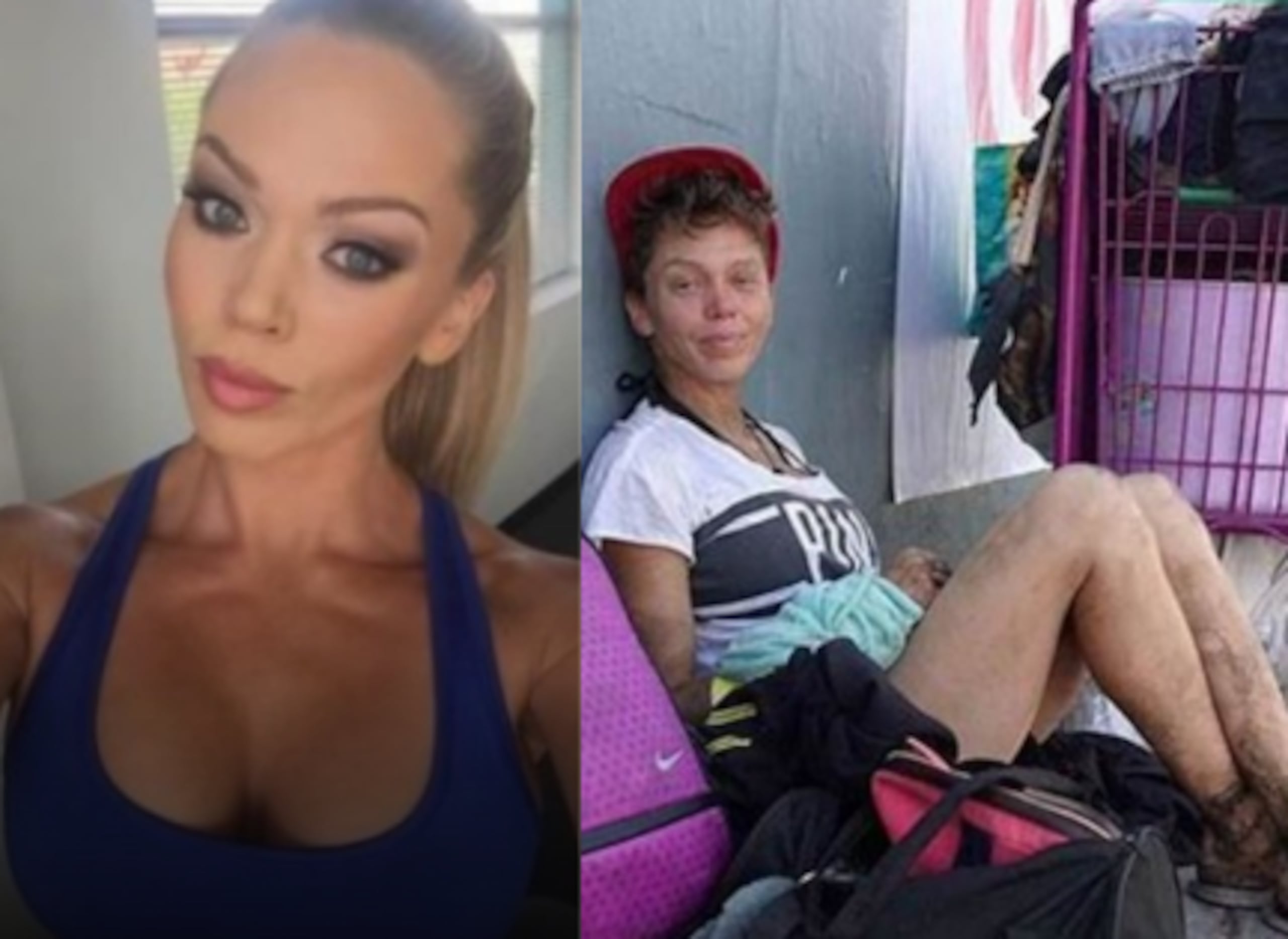 La exactriz y exmodelo fitness asegura que vivir en las calles es su elección y que no necesita ayuda.