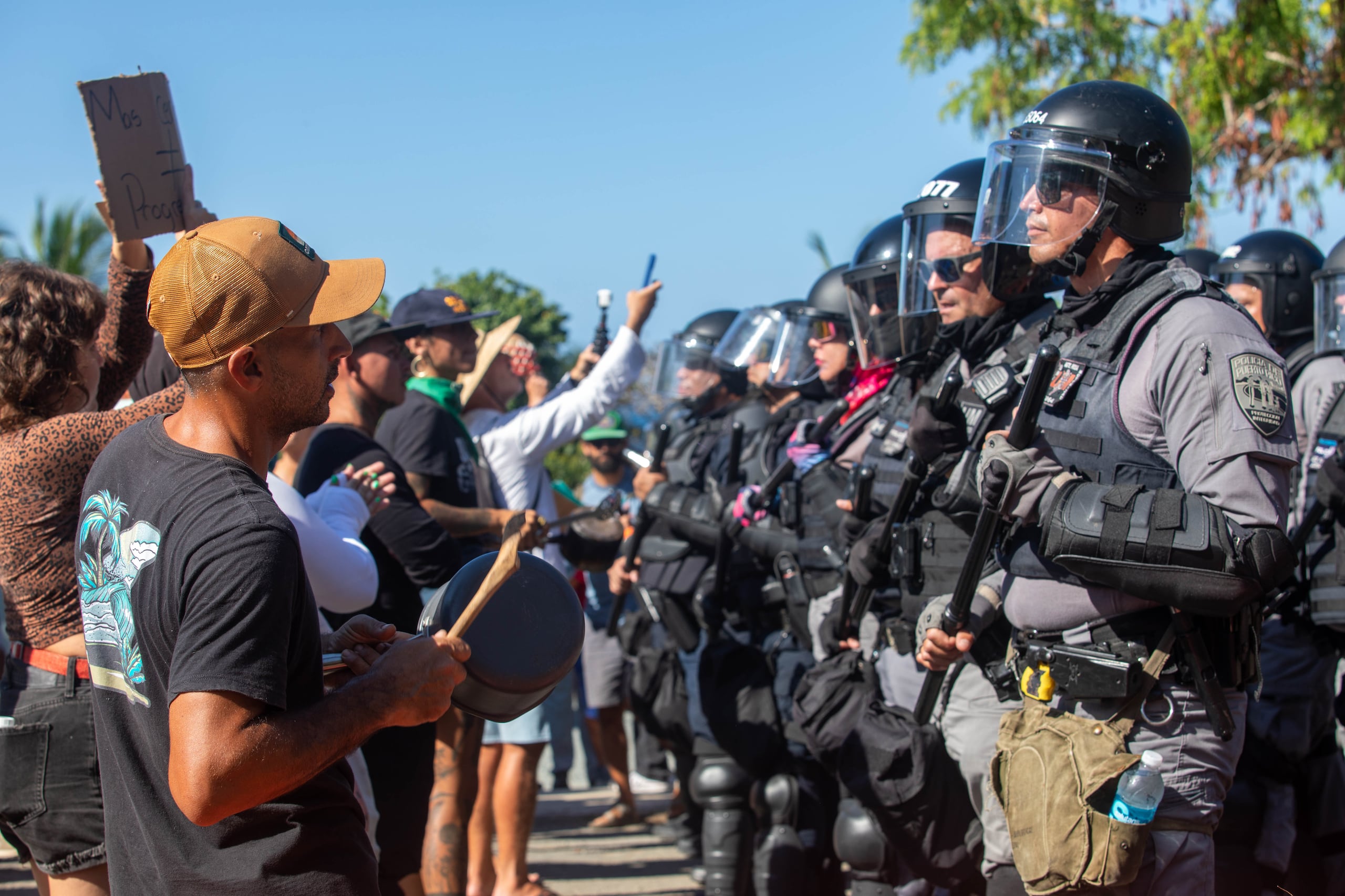A pesar de que se produjeron siete arresto, la mayor parte de la manifestación transcurrió de forma pacífica.