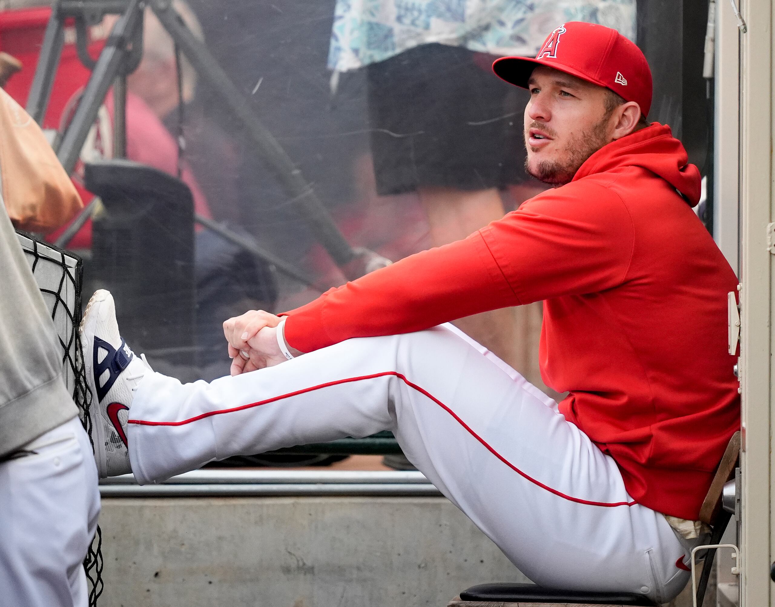 Mike Trout solo jugó en 29 partidos el año pasado debido a un desgarro de menisco.