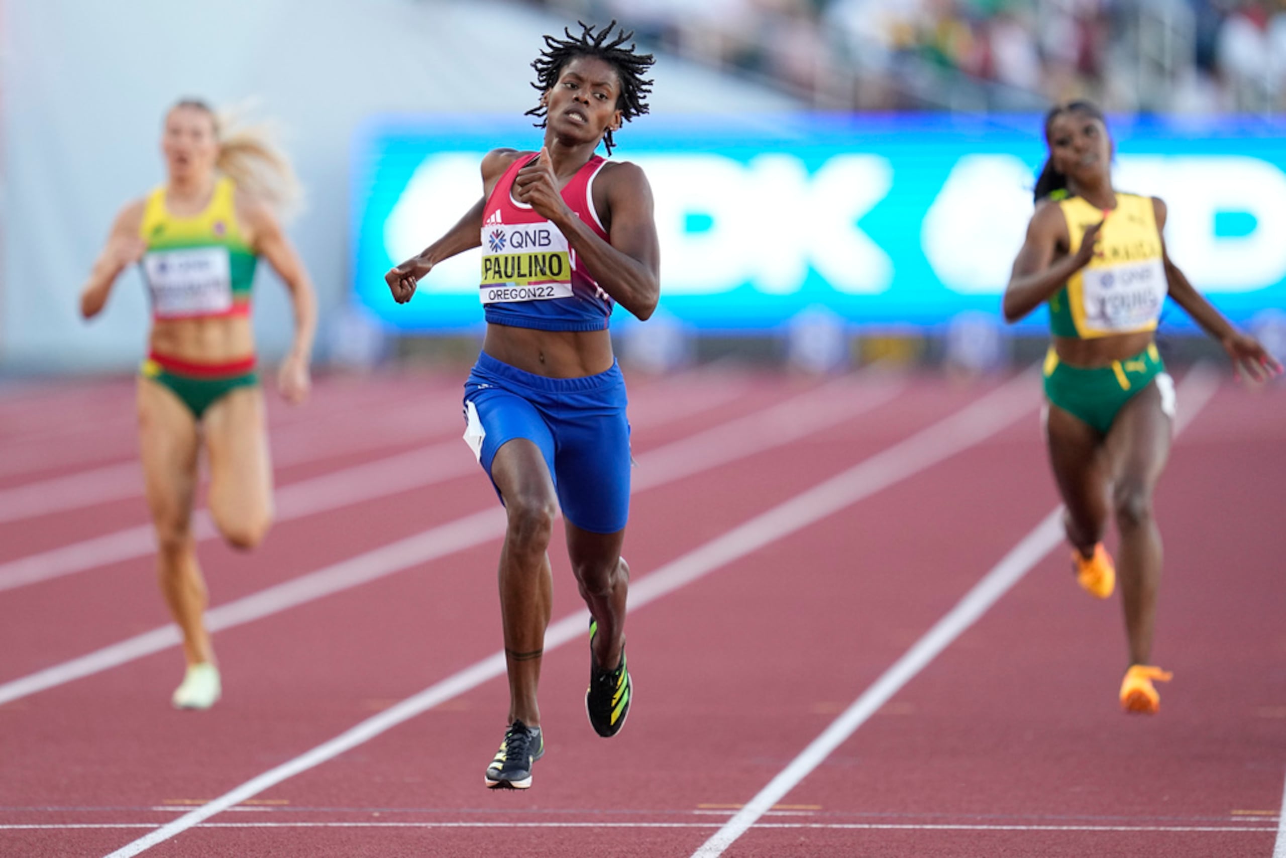 La dominicana Marileidy Paulino ganó la semifinal de los 400 metros en el Mundial de atletismo en el 2022.