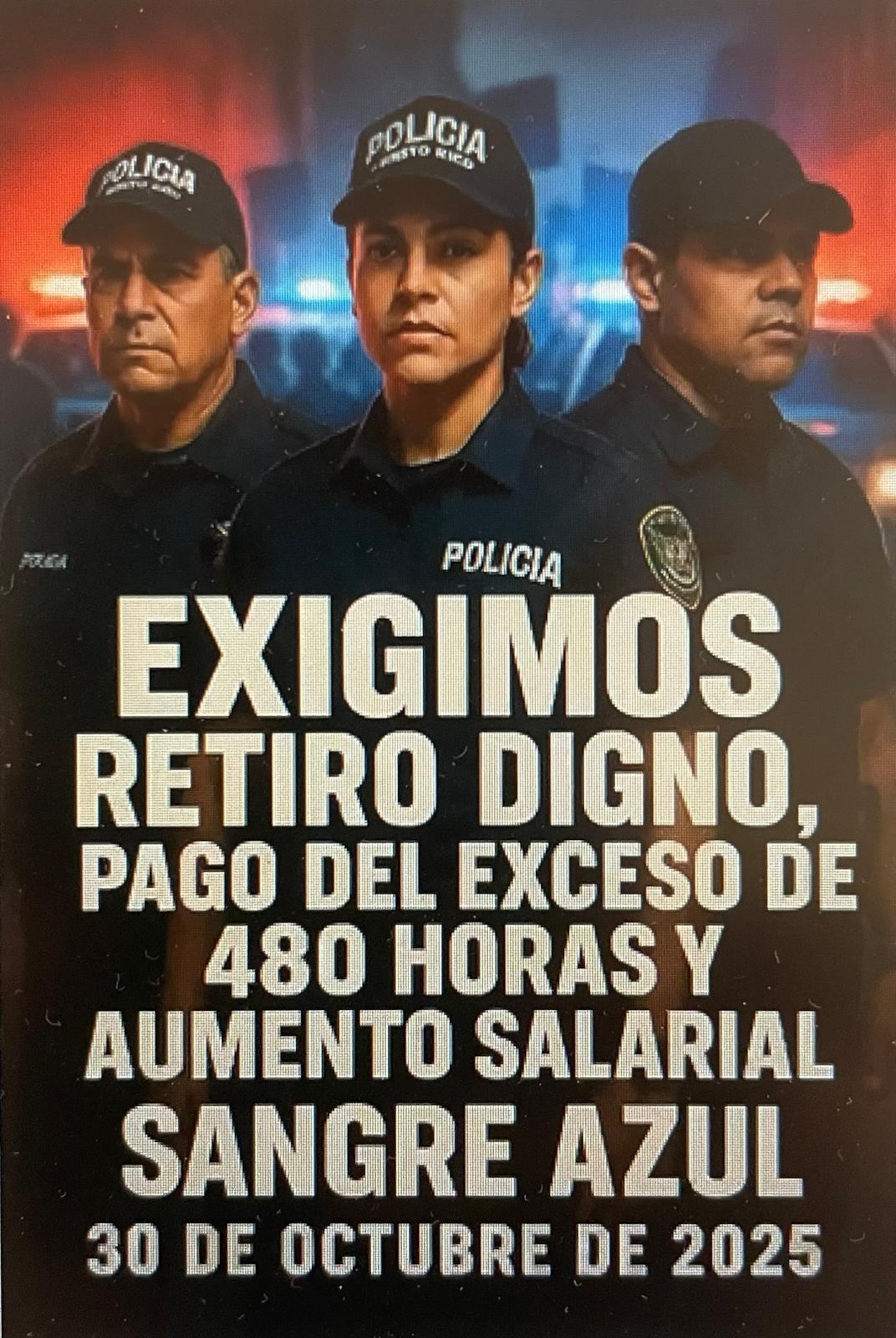 Varios afiches han circulado por redes sociales los cuales han servido de convocatoria independiente al ausentismo de policías para reclamar mejores condiciones de trabajo.