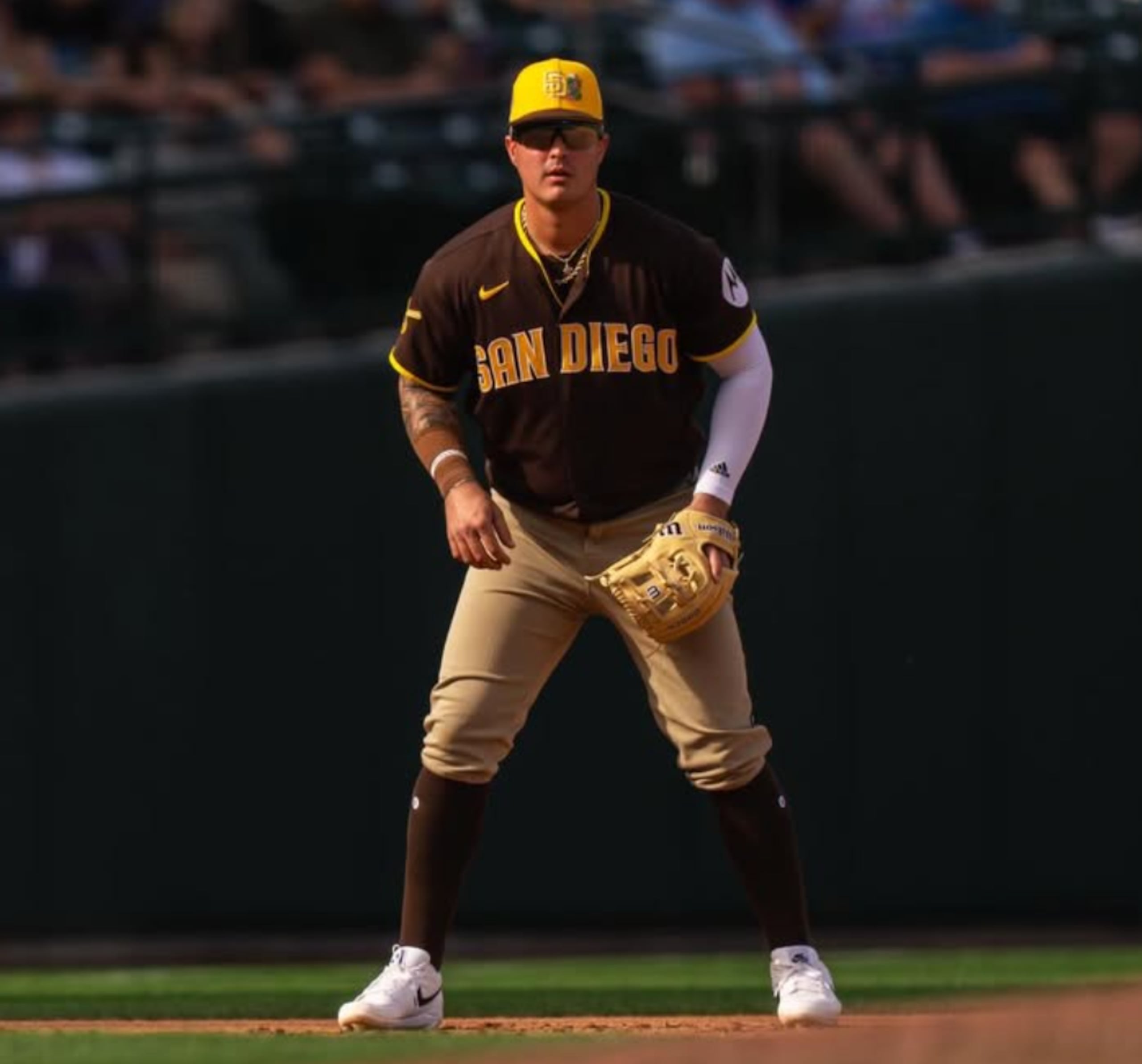 José Miranda durante el Spring Training 2026.