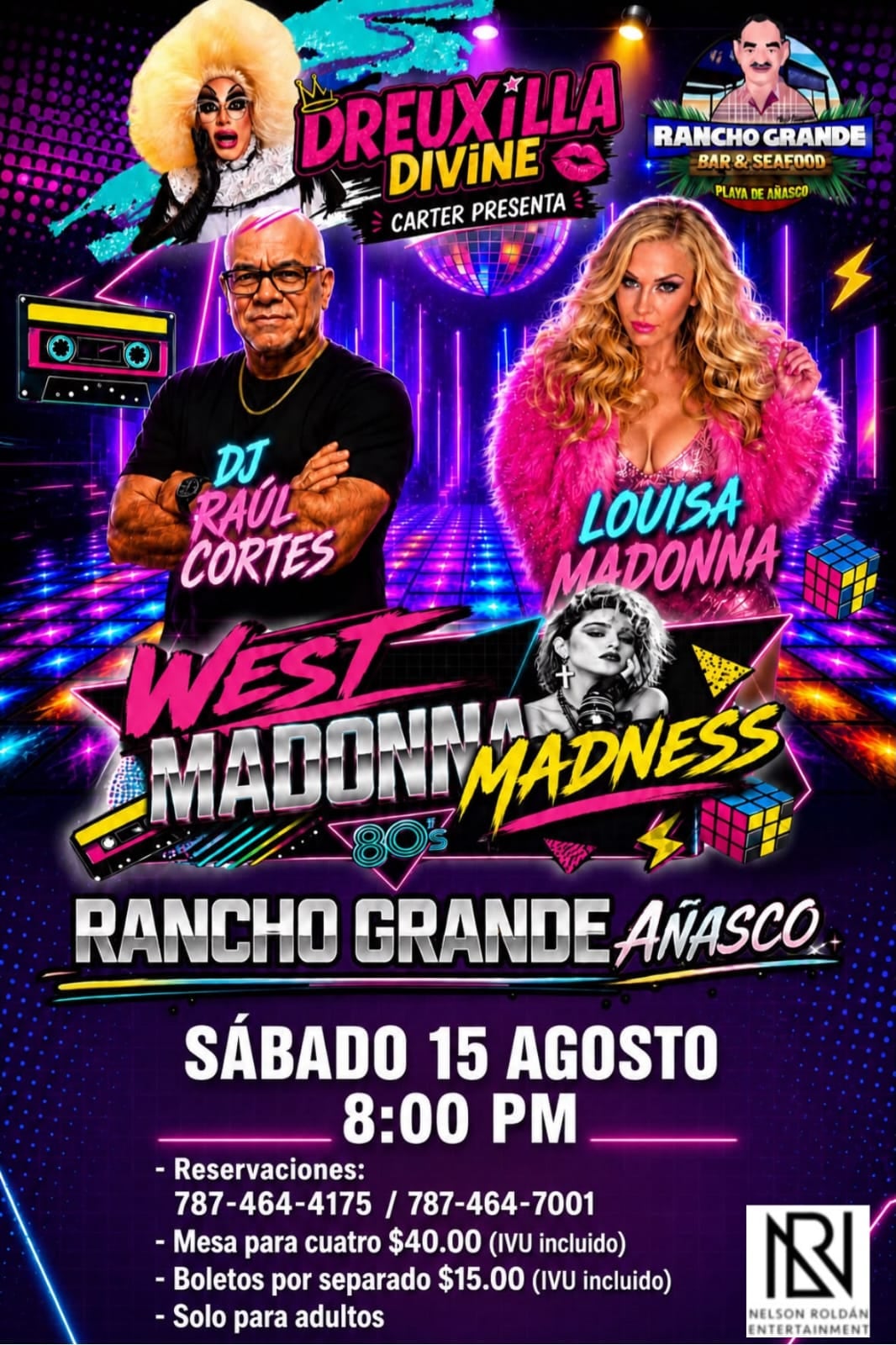 Imagen de la cobertura de: Dreuxilla Divine presenta su “Madonna Madness” por primera vez al oeste de Puerto Rico
