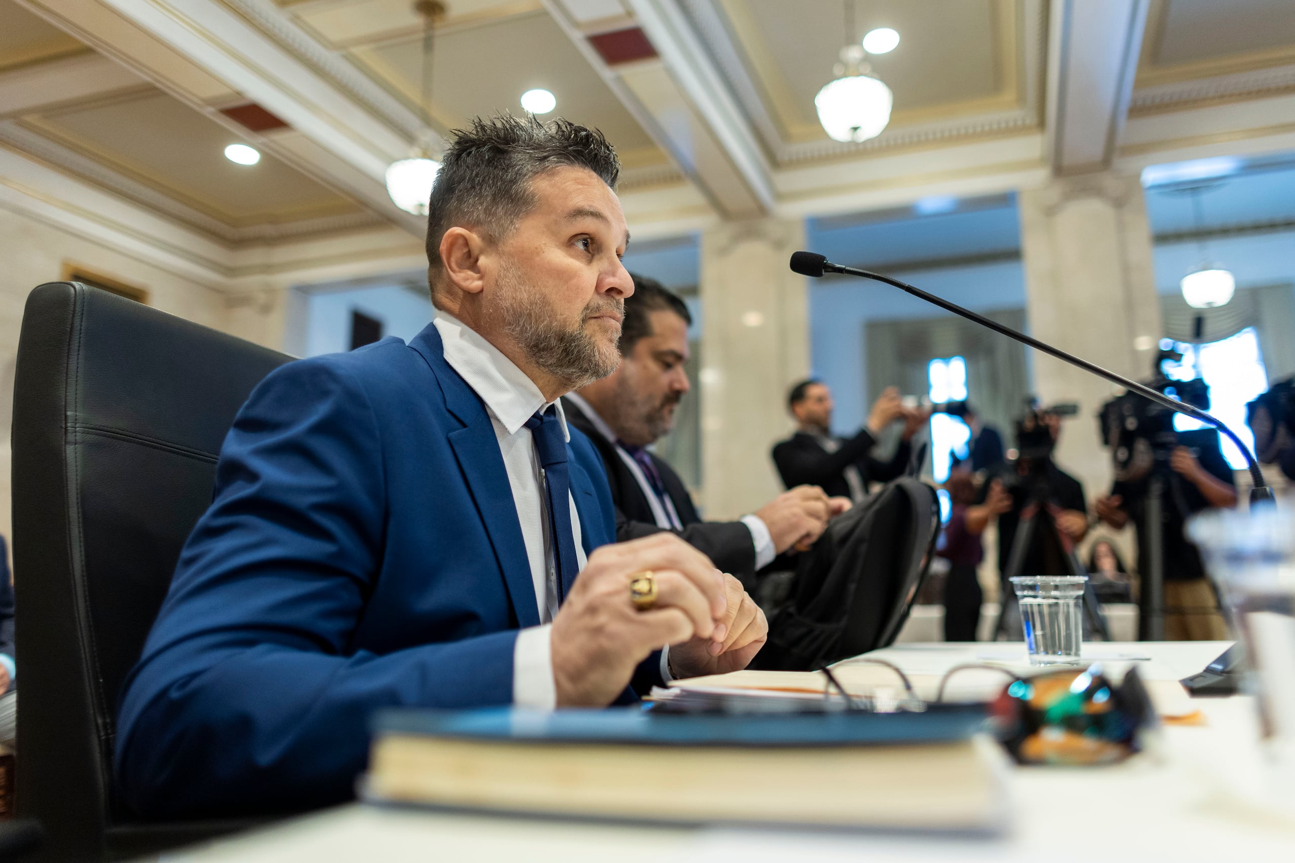 Waldemar Quiles compareció hoy a una comisión total del Senado.
