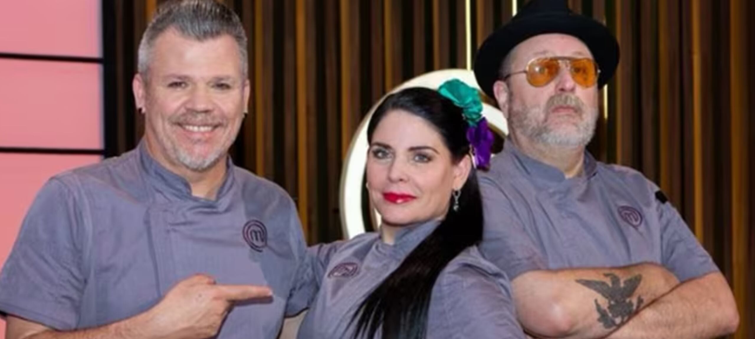 Los chefs Zahie Téllez, Poncho Cádena y Adrián Herrera posan juntos en una imagen compartida en sus redes