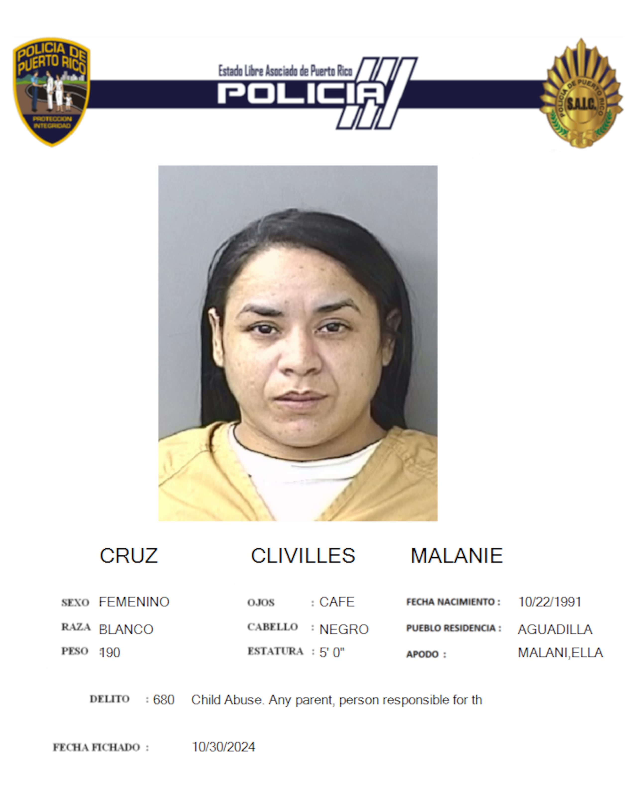 Melanie Cruz Clivilles enfrenta cargos estatales por la muerte de su hija de 13 años, por intoxicación con drogas adulteradas con fentanilo.