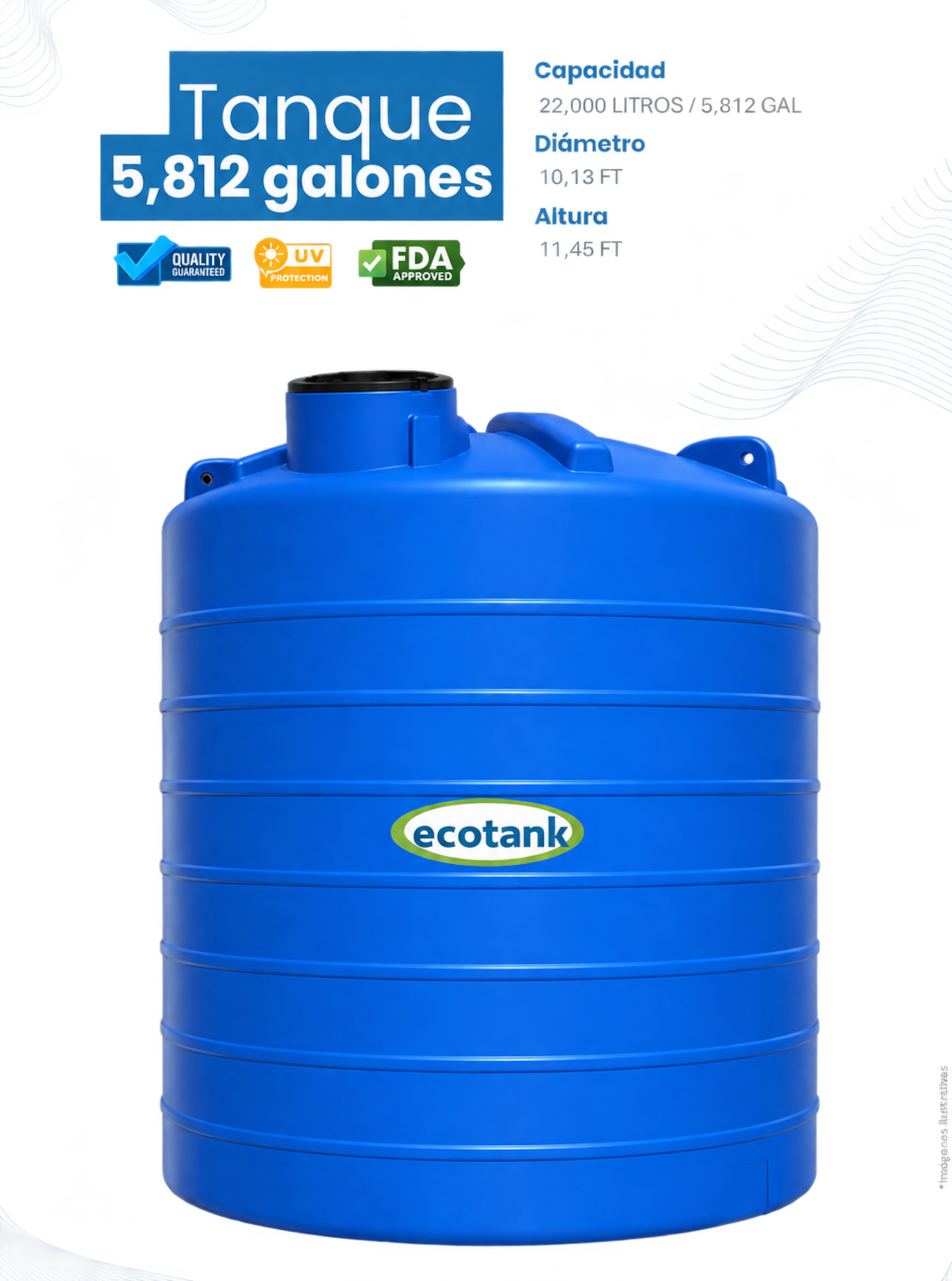 La capacidad, la resistencia del tanque y la protección del agua almacenada son factores que deben evaluarse antes de tomar una decisión.