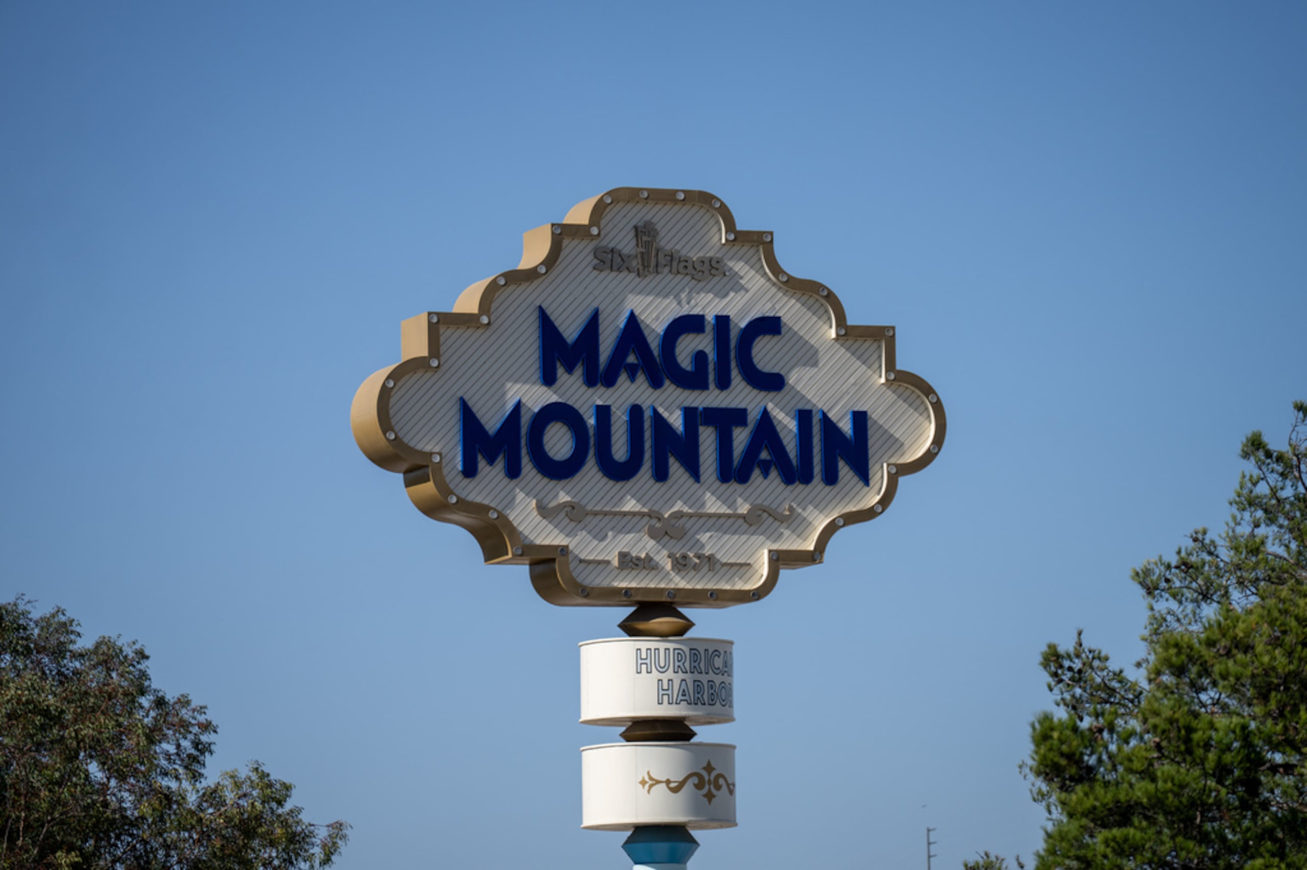 El parque Six Flags Magic Mountain, en California.