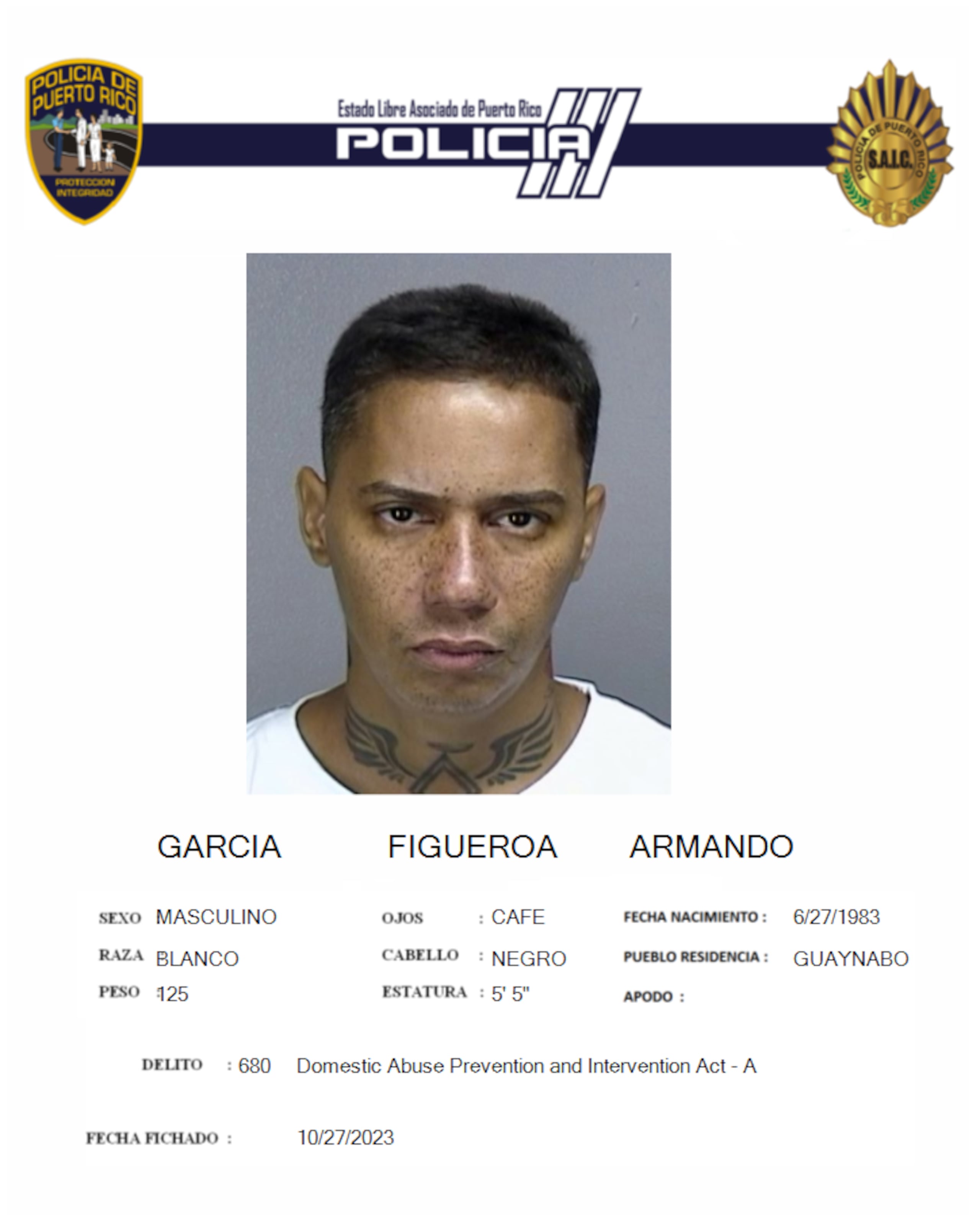Armando García Figueroa, fue ejecutado en el estacionamiento del CDT de Cataño.