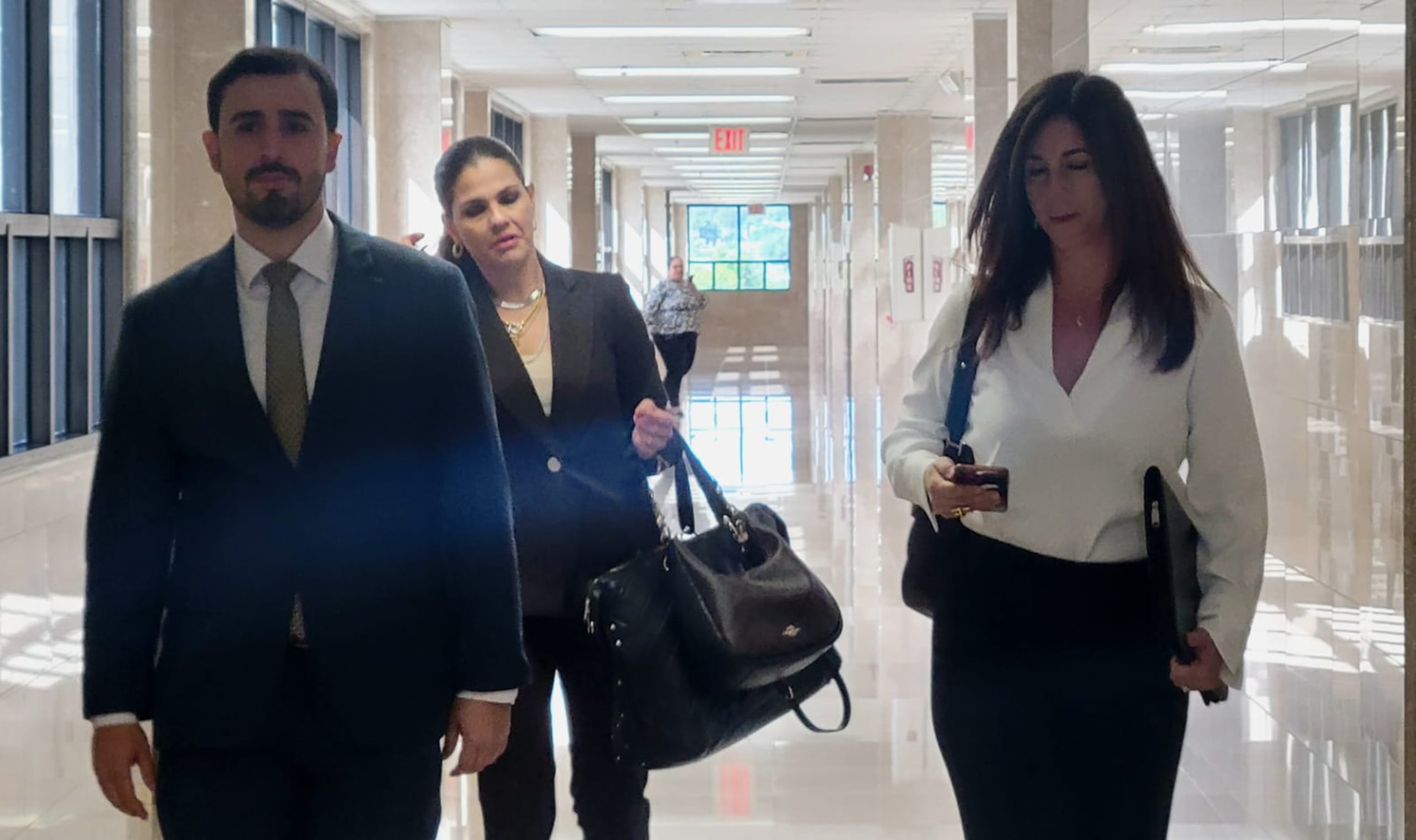 Los fiscales Andrés Vélez, Marilisa Jiménez y Rosa Acevedo.