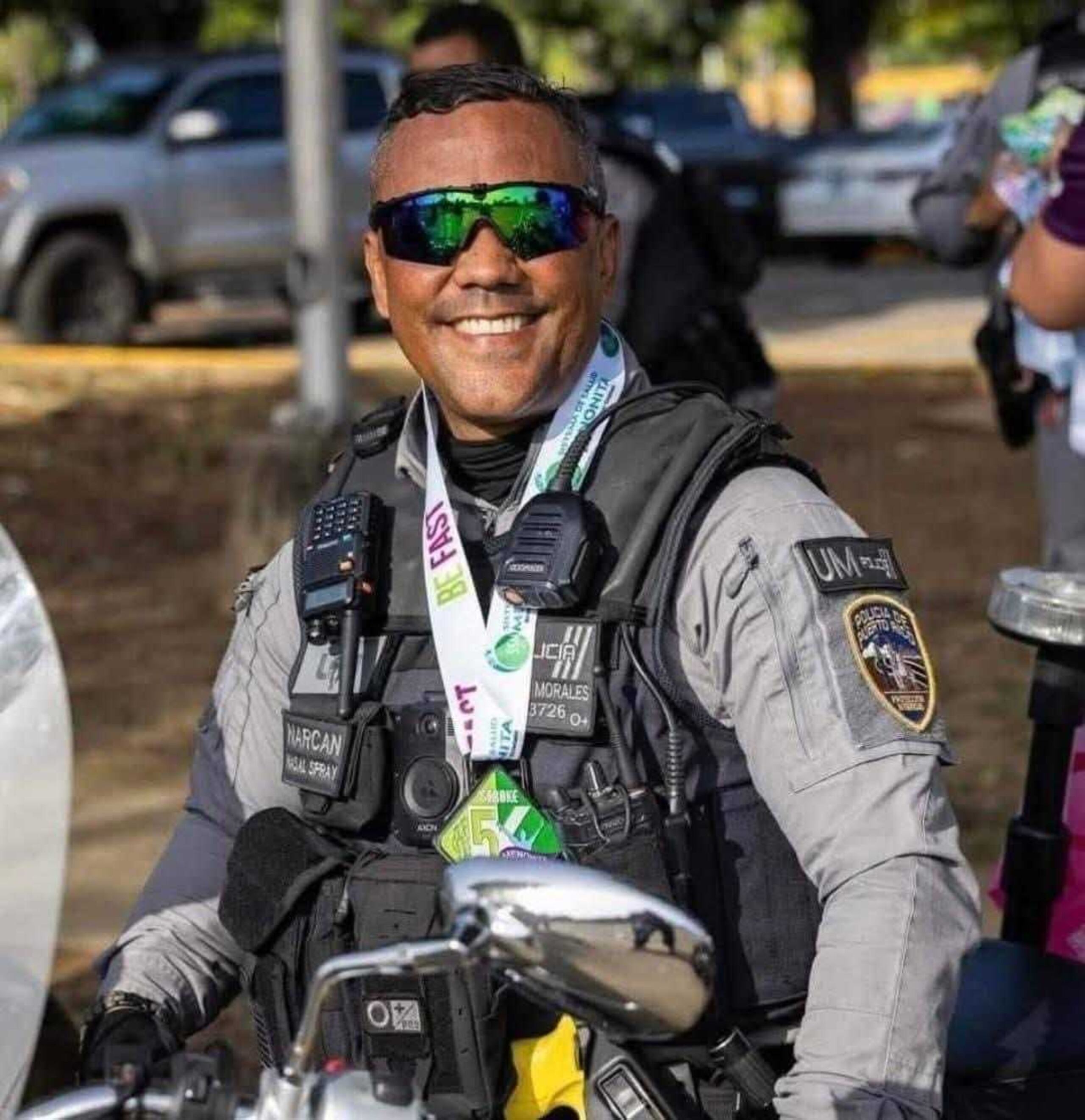 El agente Aníbal Morales Aponte, murió en el cumplimiento del deber el 13 de enero, tras resultar herido de gravedad en un accidente de tránsito en Caguas.