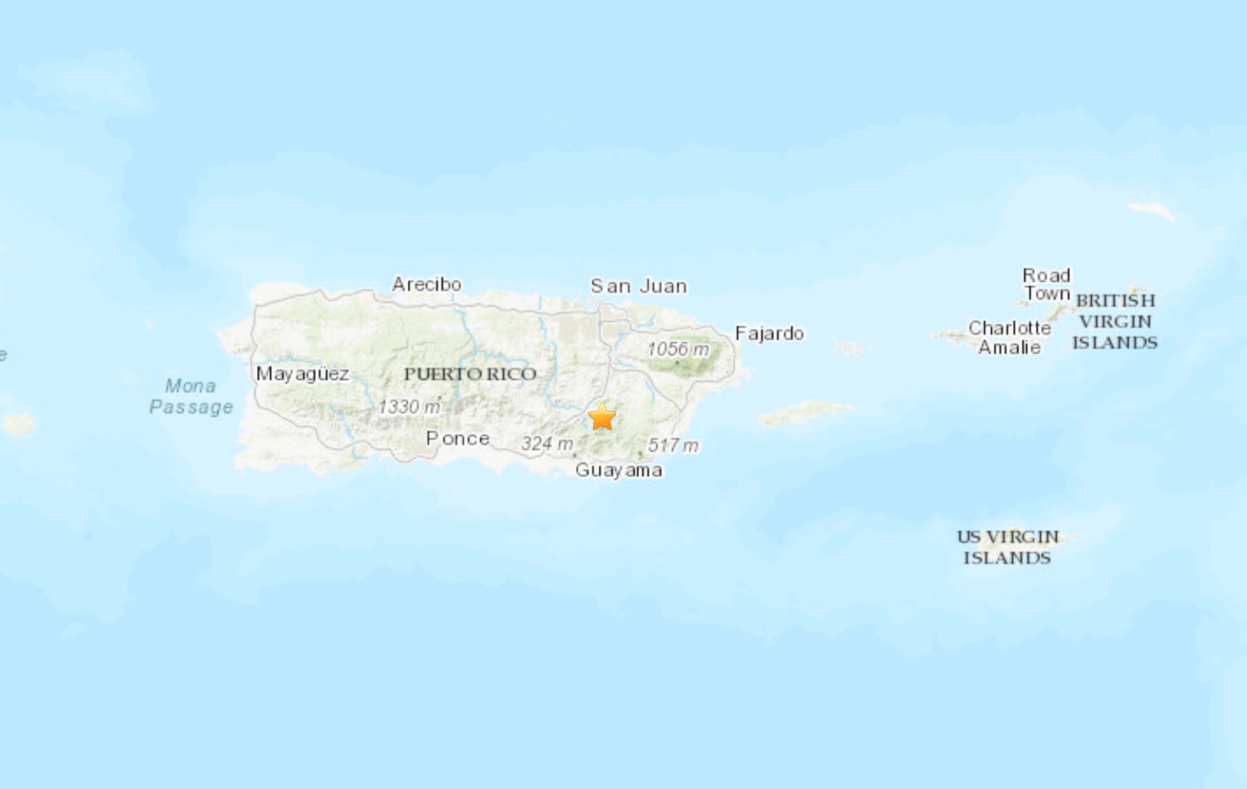 Temblor registrado el sábado 28 de diciembre en la madrugada.