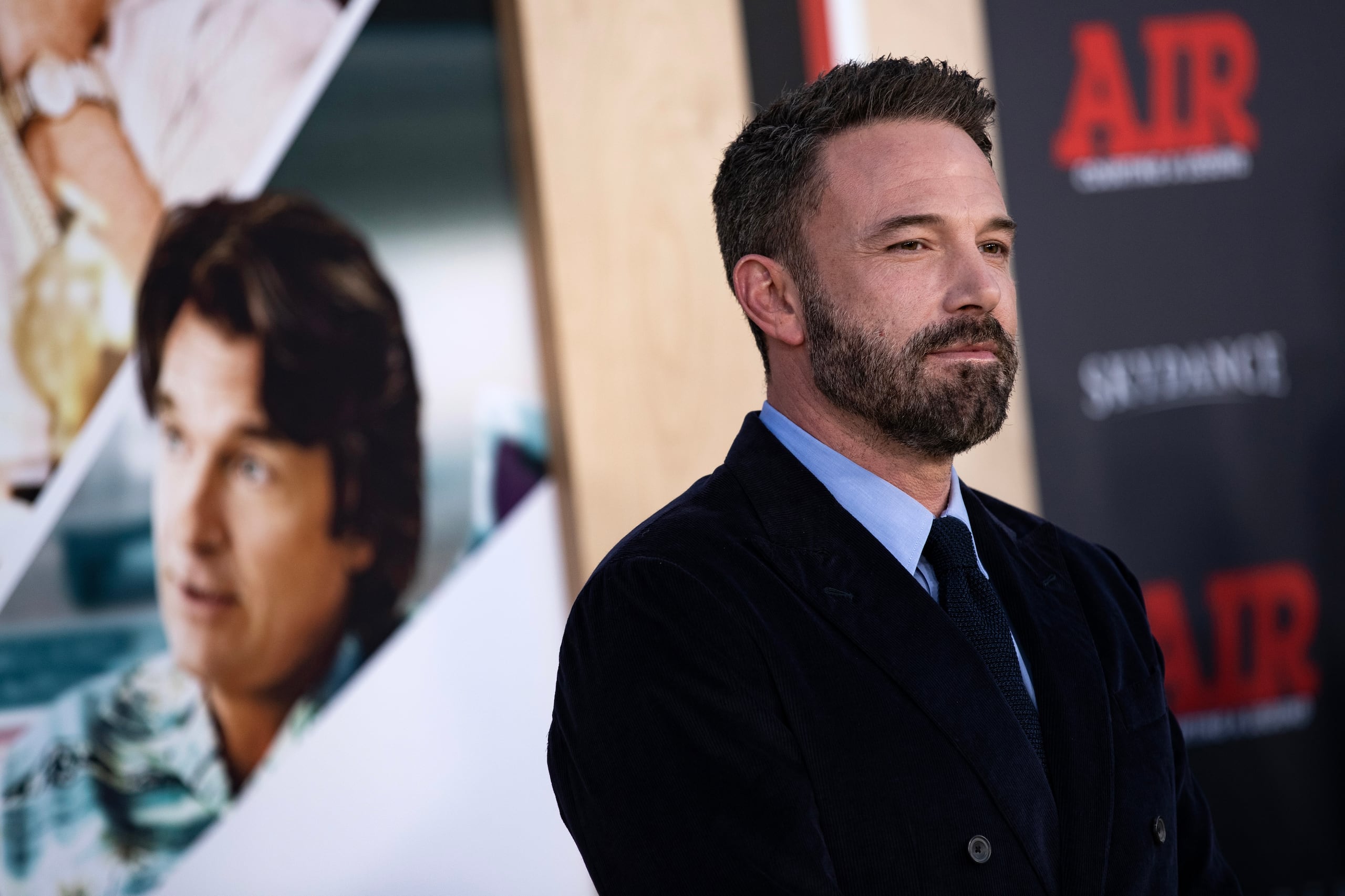 El actor estadounidense Ben Affleck posa para los fotógrafos durante la premier de la película 'Air', en Los Ángeles, la cual estará disponible en Amazon Prime Video.