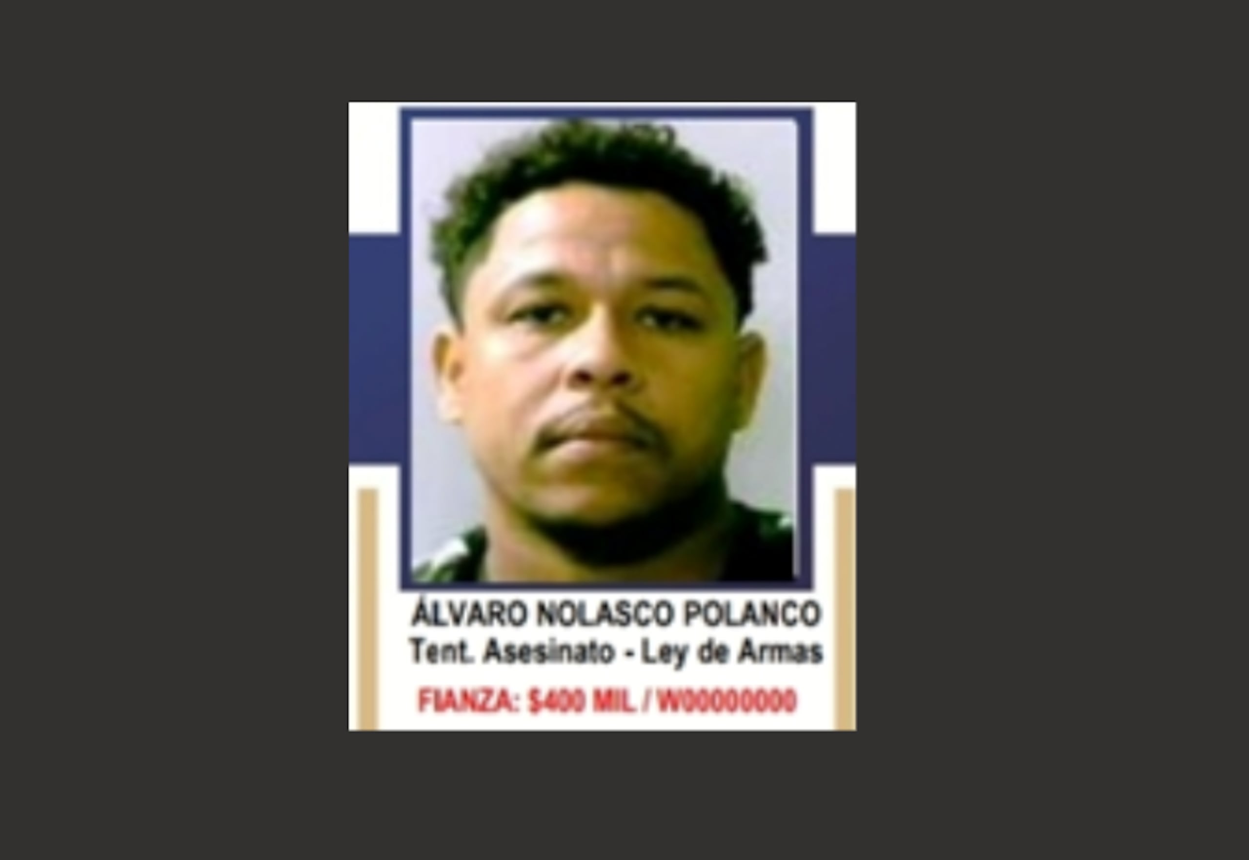 Álvaro Nolasco Polanco, uno de los 10 más buscados en Bayamón.