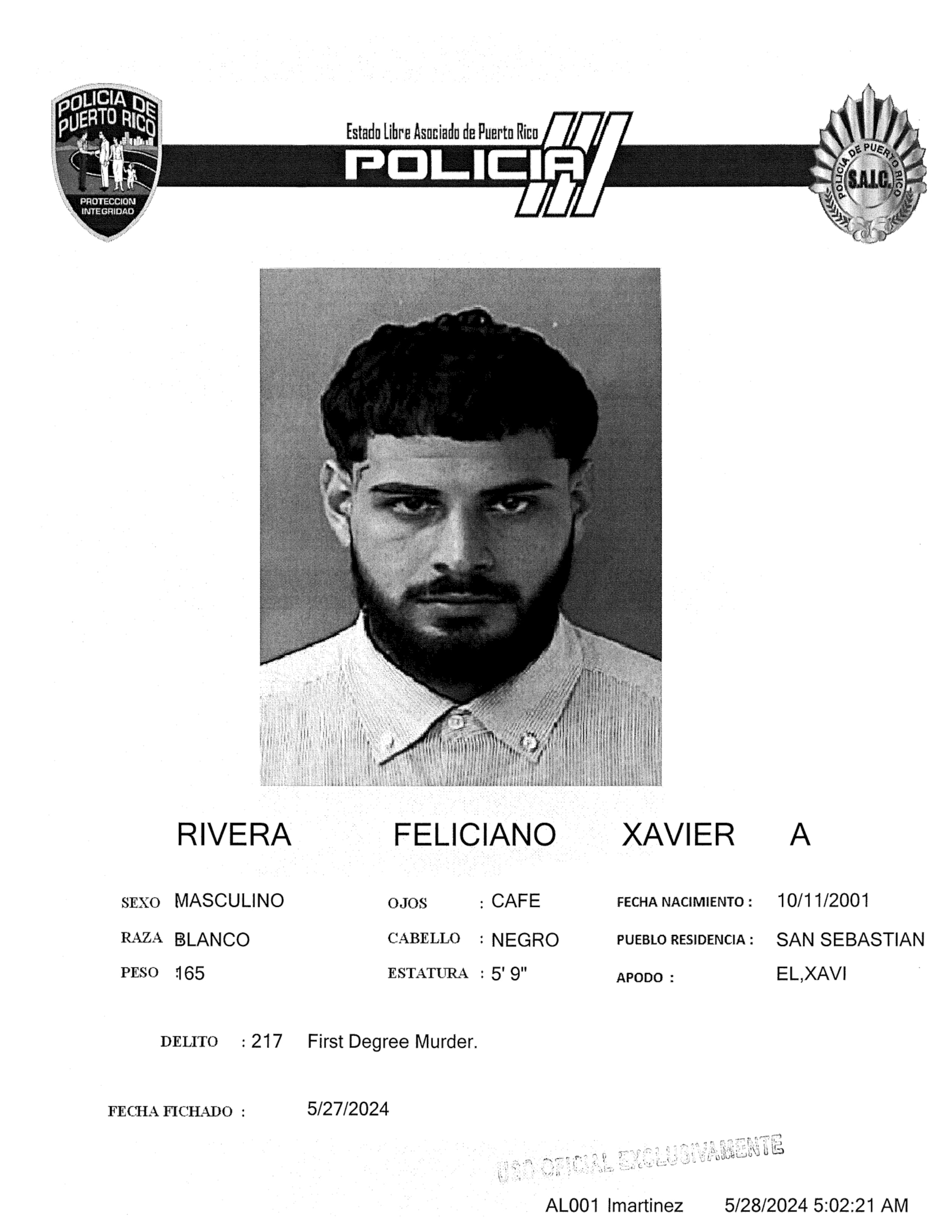 Los hechos ocurrieron el domingo a las 3:19 a.m. cuando se alega que, sin registrarse un altercado previo, el imputado comenzó a disparar a mansalva alcanzando a los hermanos Luis Alberto y Alvin José López.