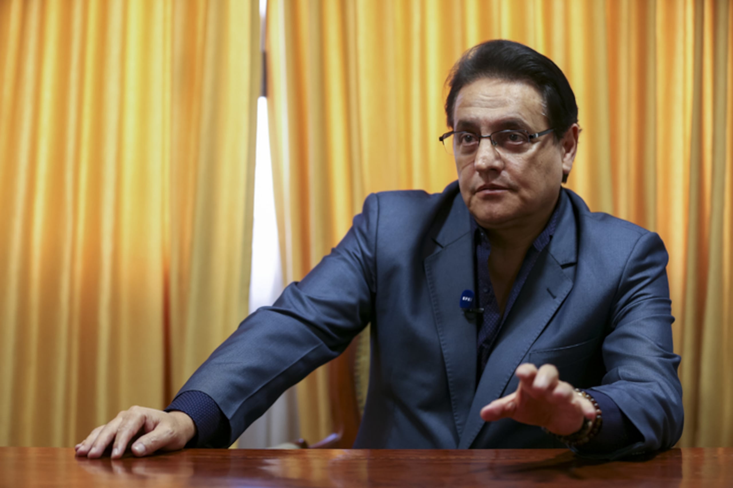 Fernando Villavicencio era el segundo en la contienda electoral, segun las encuestas.