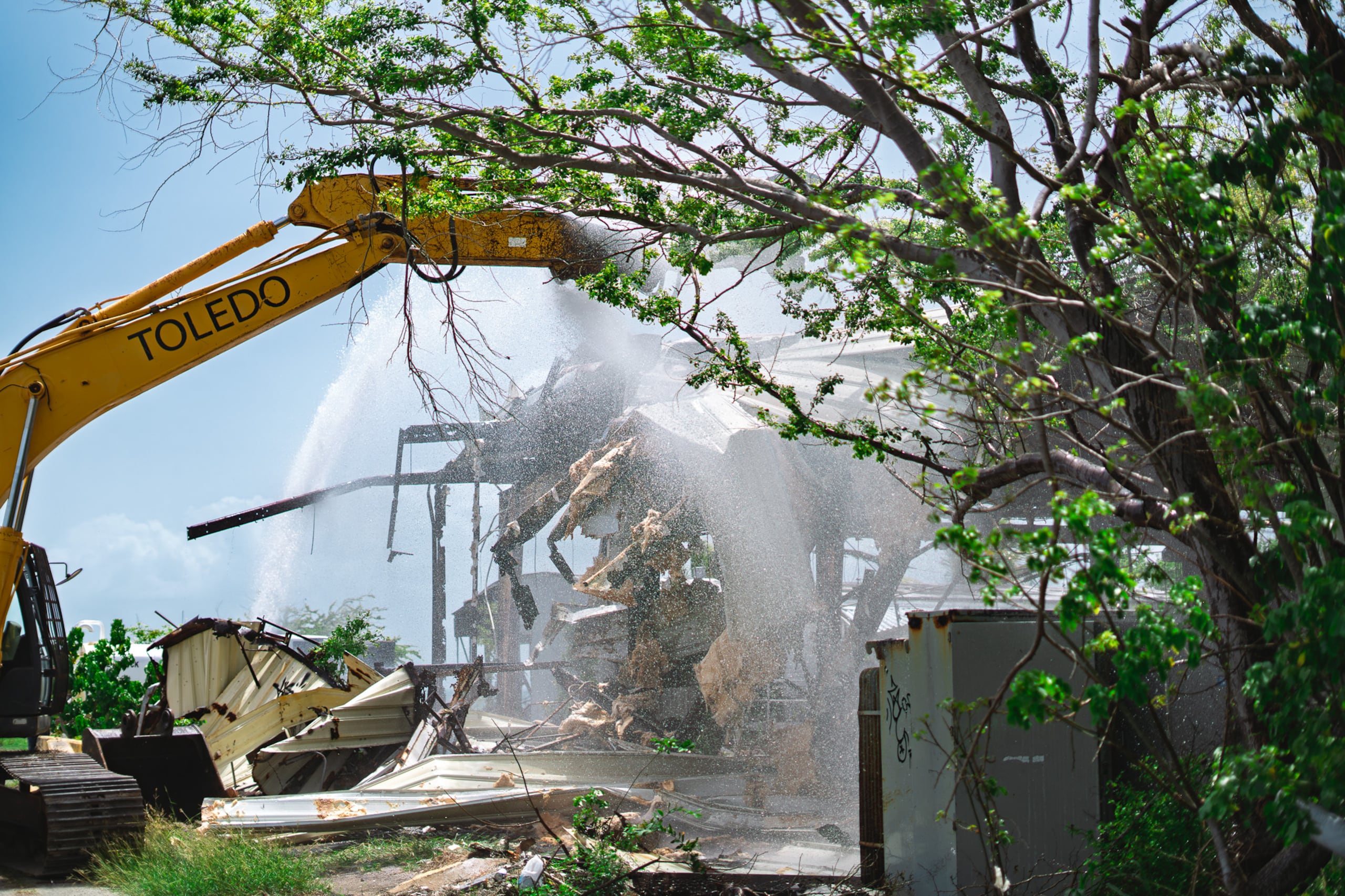 Los trabajos de demolición durarán entre 15 a 30 días.