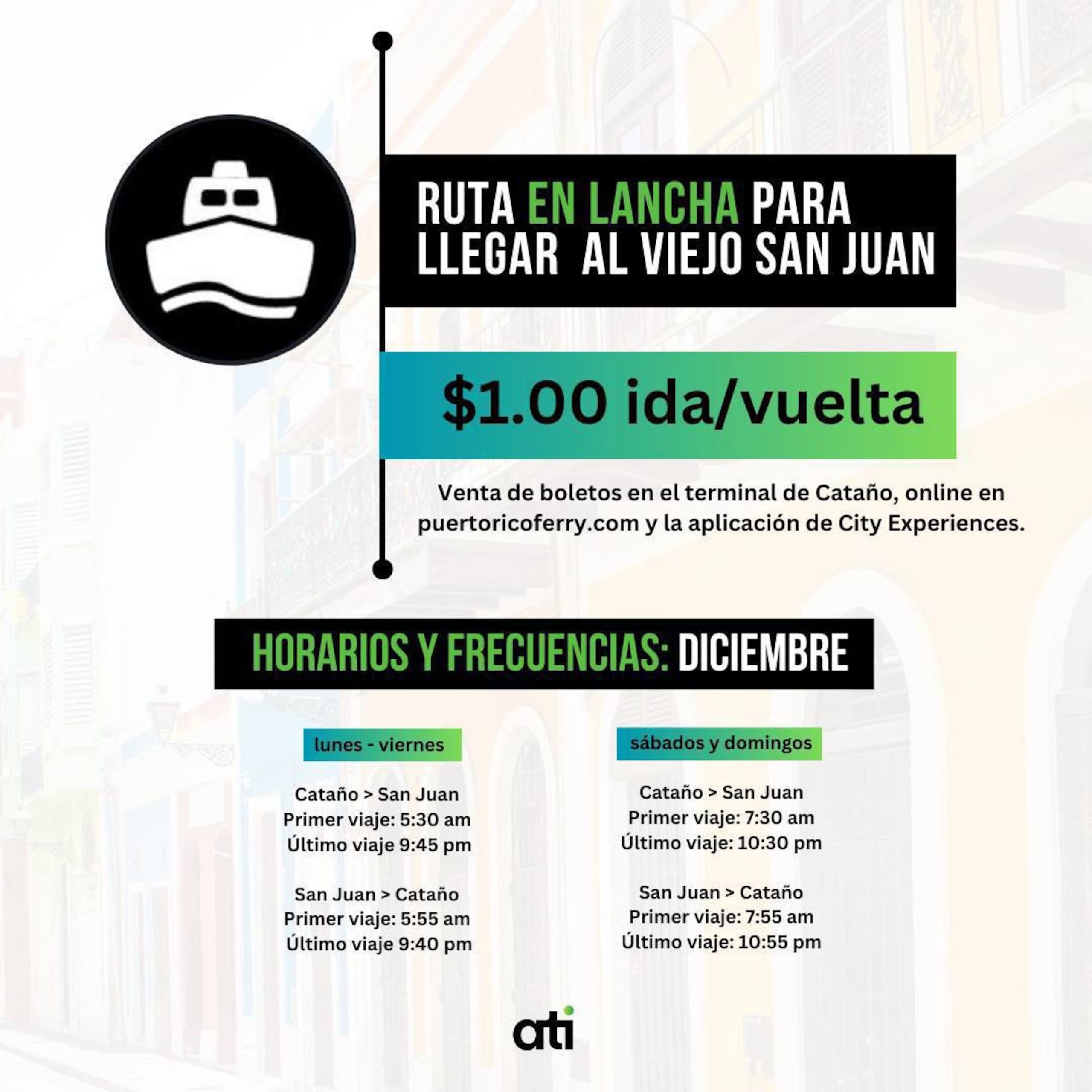 En horario extendido el servicio de transporte marítimo metro durante la época navideña