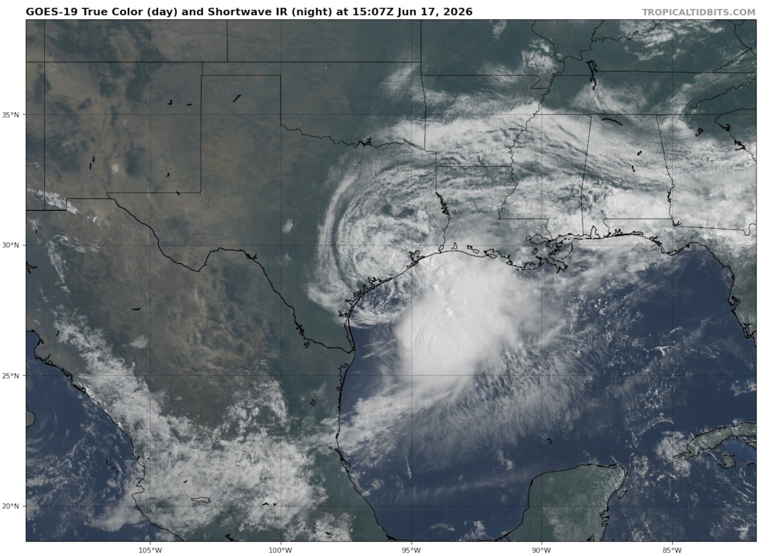 La tormenta tropical Arthur es la primera de la temporada 2026.