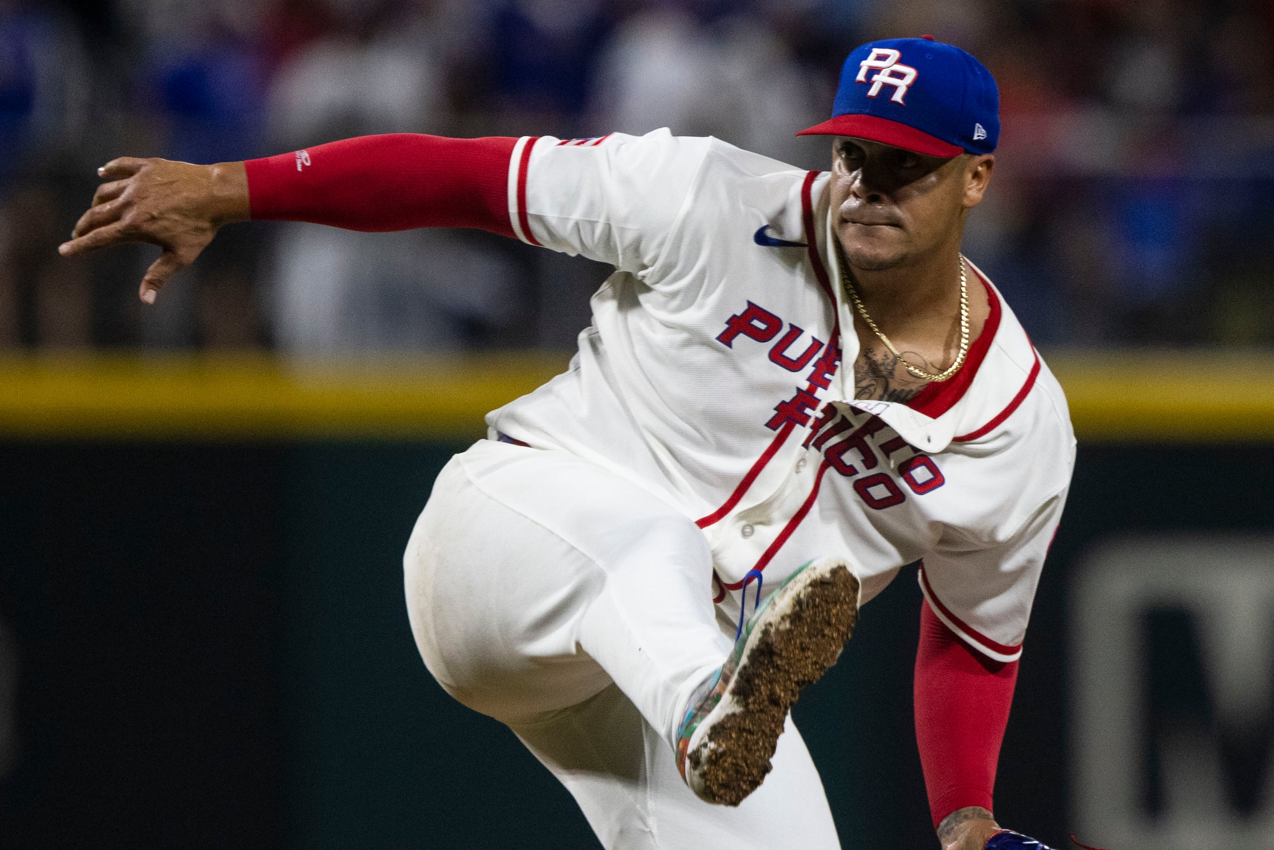 El relevista Fernando Cruz durante la fase de grupos del Clásico Mundial de Béisbol.