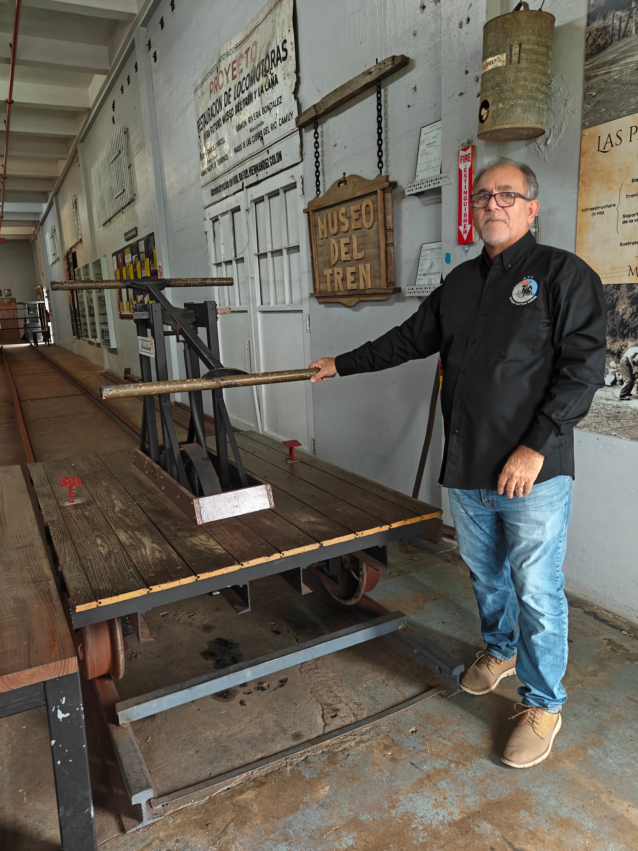 Díaz explicó que el concepto del Museo del Tren es uno 'hands on', o interactivo, por lo que los visitantes pueden disfrutar experiencias como montarse en una teresina y correrla.
